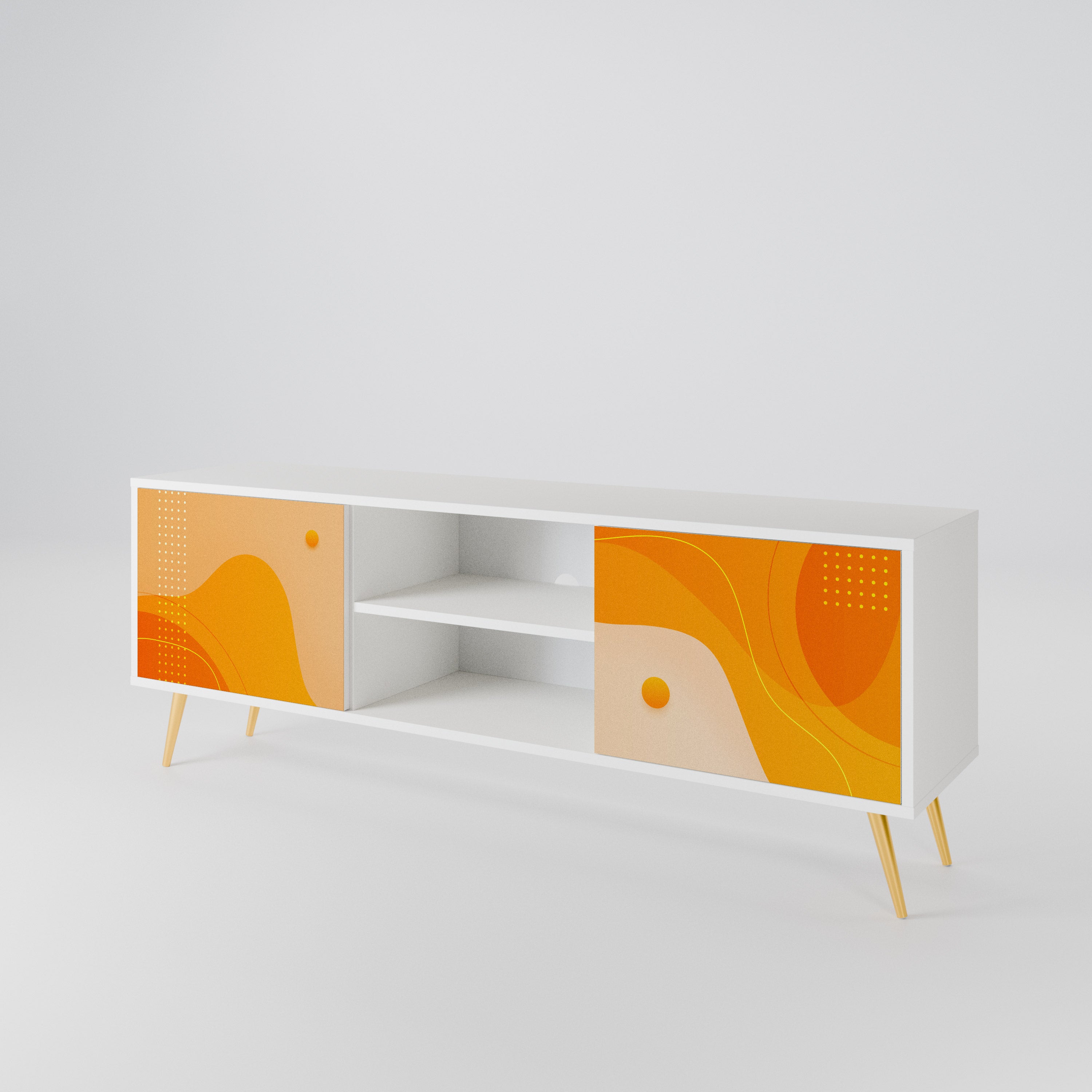 ORANGE ARRANGEMENT Móvel de TV de 2 Portas