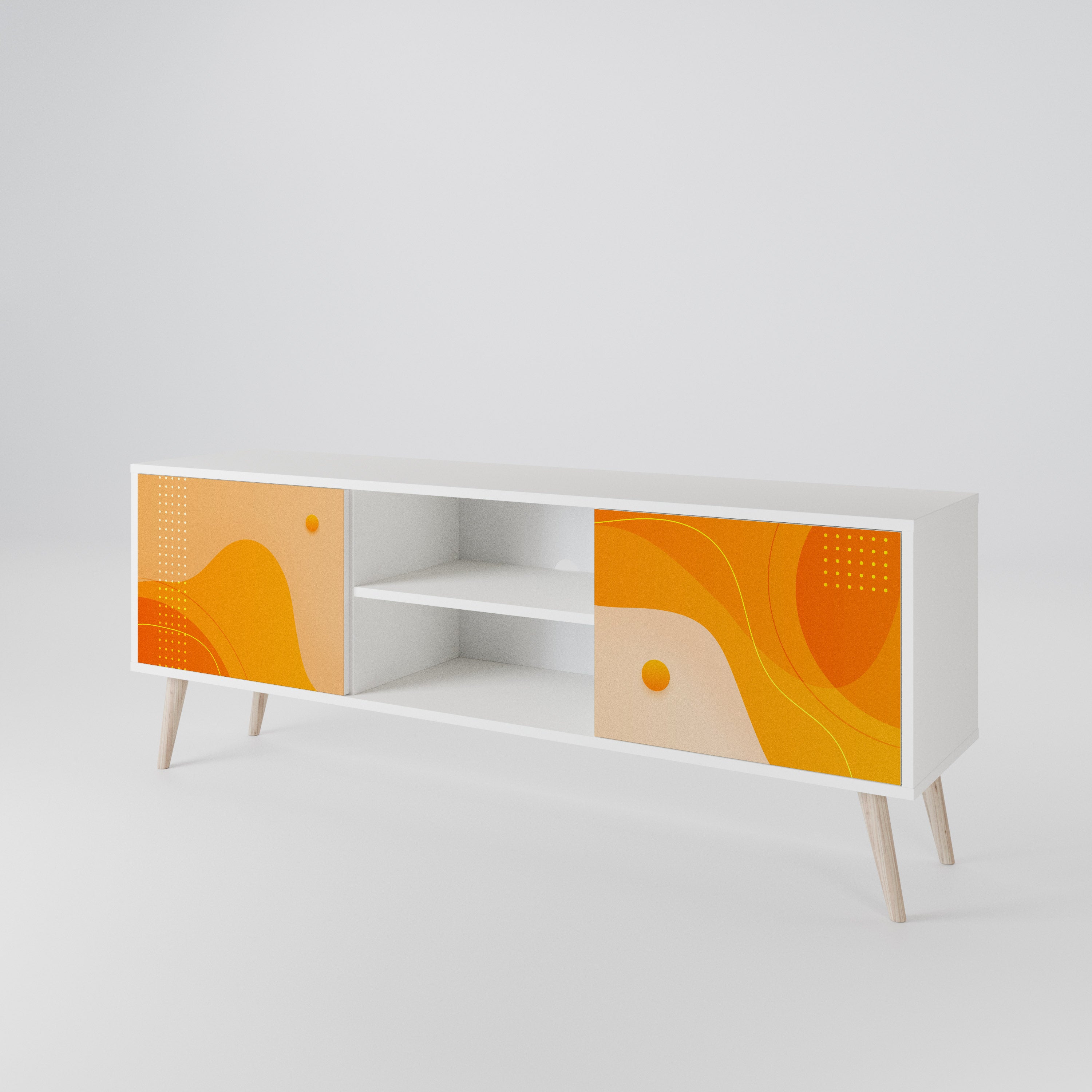 ORANGE ARRANGEMENT Móvel de TV de 2 Portas