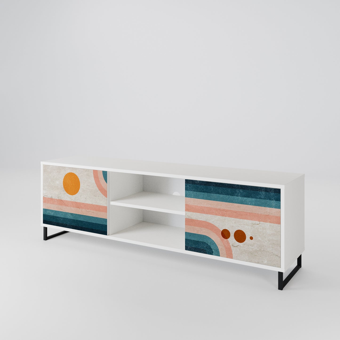 TWO HALVES 2-Door TV Cabinet