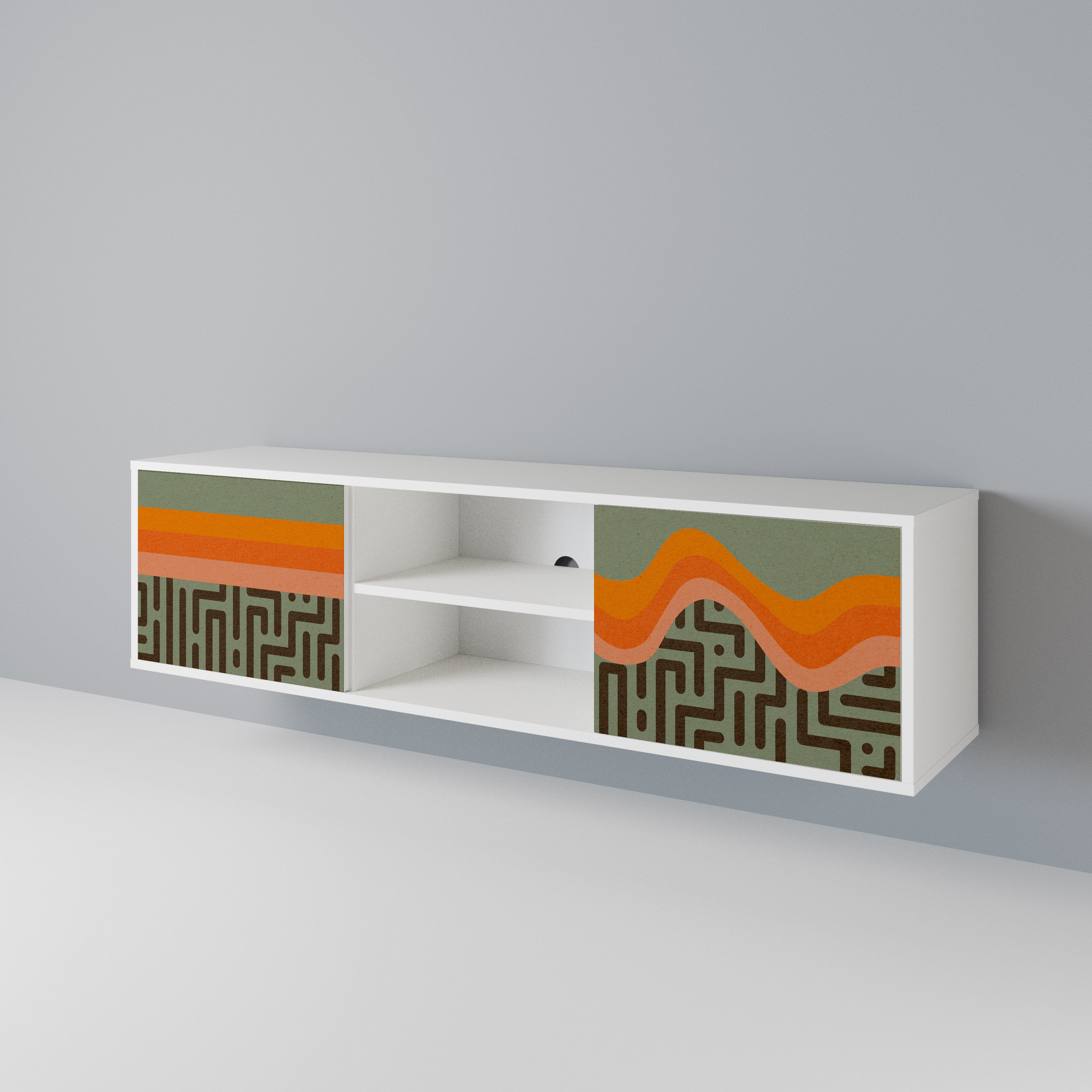 SIMPLE SOLUTIONS Móvel de TV de 2 Portas