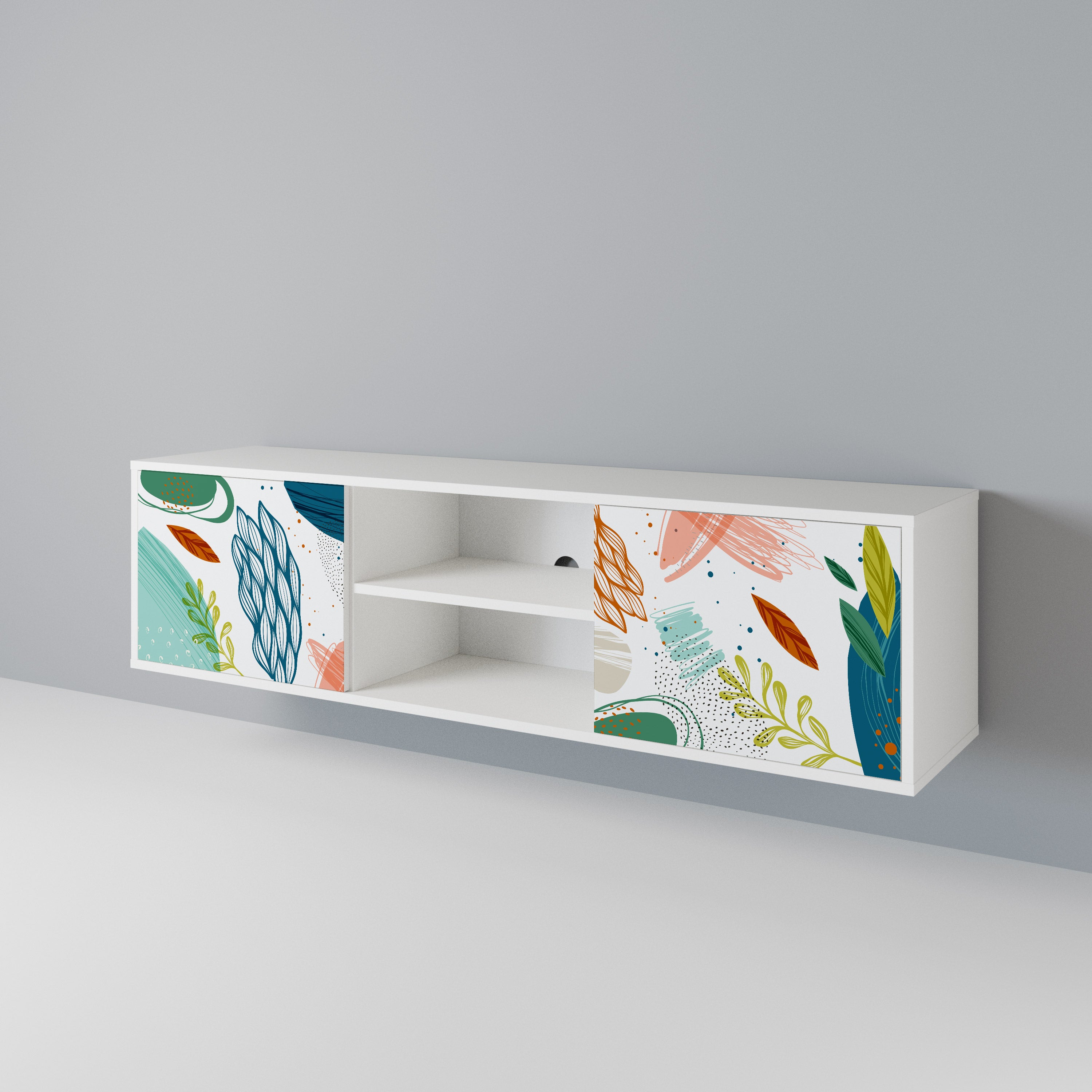 BOTANICAL HURRICANE Móvel de TV de 2 Portas