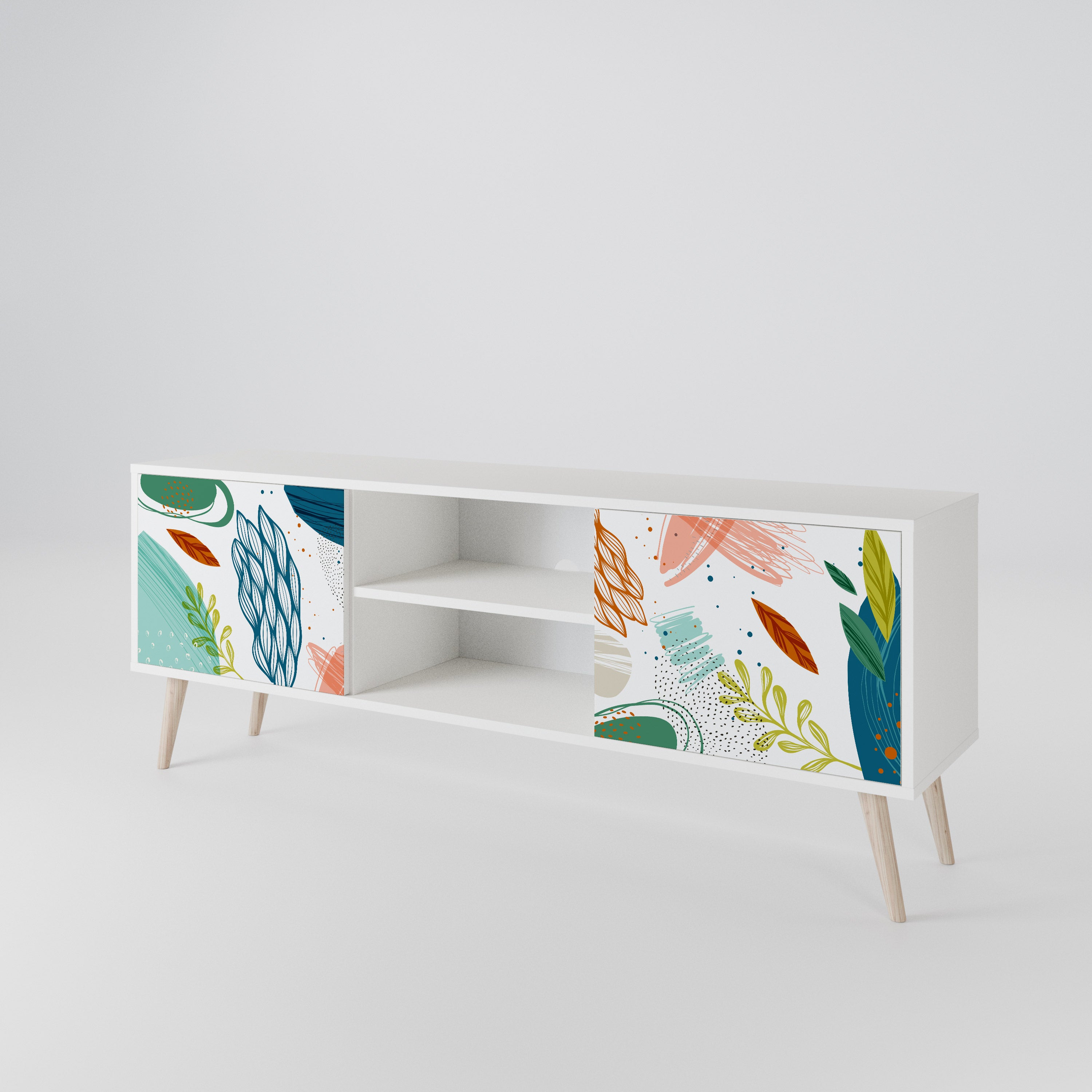 BOTANICAL HURRICANE Móvel de TV de 2 Portas