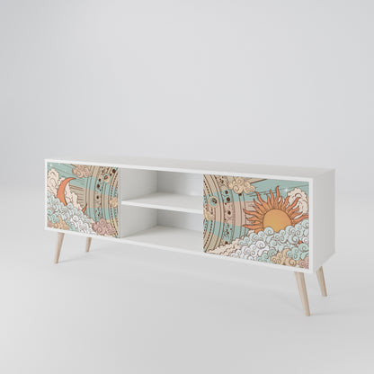 MYSTICAL STRUCTURE 2-Door TV Cabinet