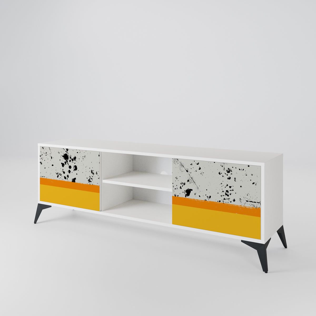 DYED BY ORANGE 2-Door TV Cabinet
