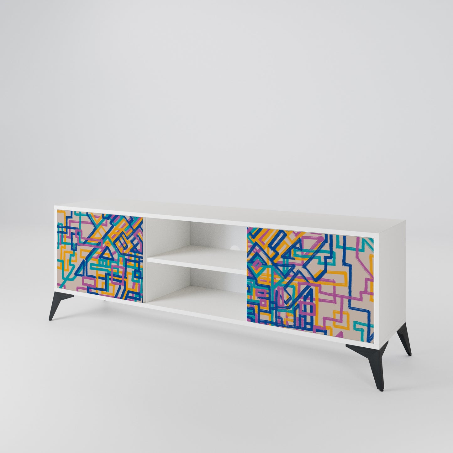 MEMORIES MAP 2-Door TV Cabinet