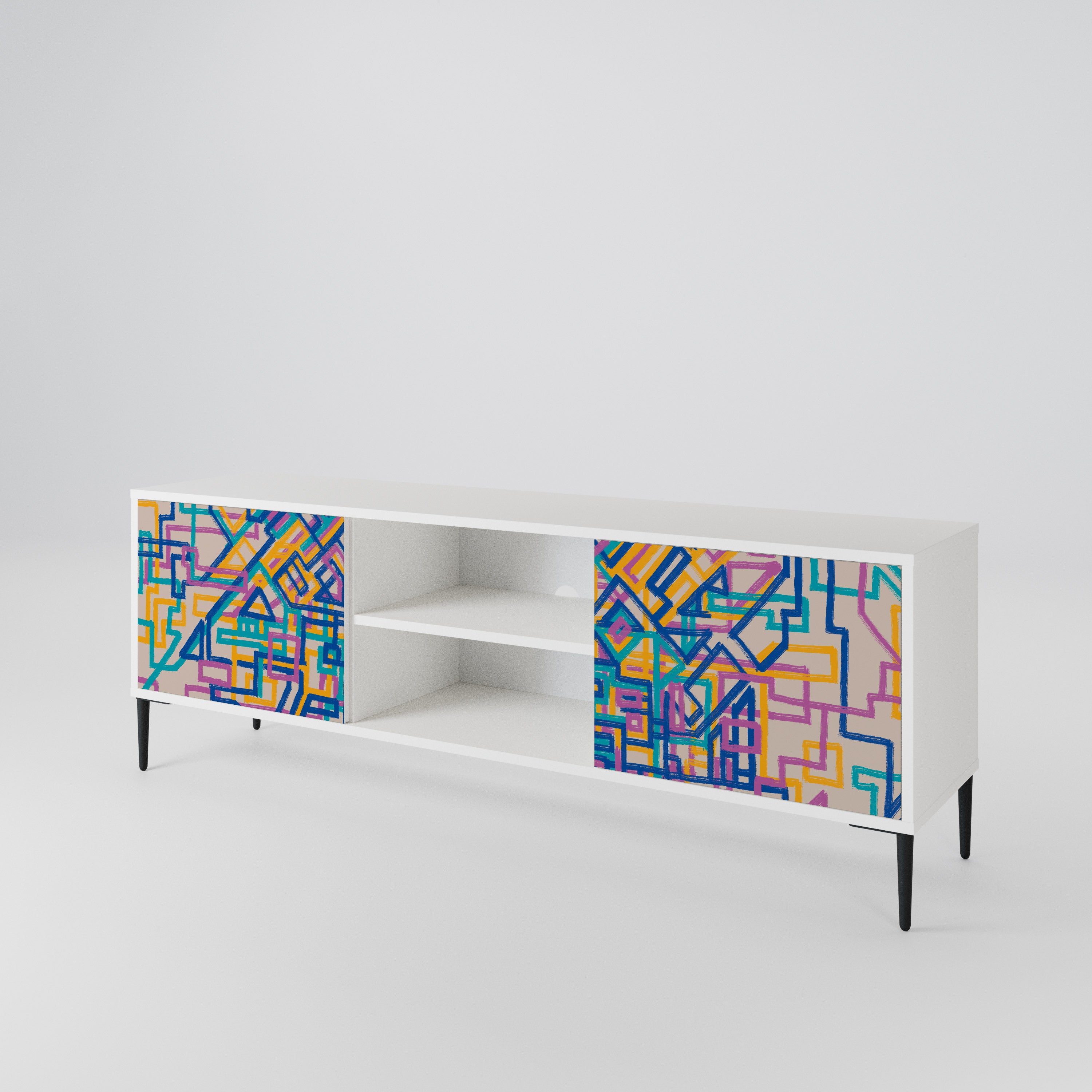 MEMORIES MAP 2-Door TV Cabinet