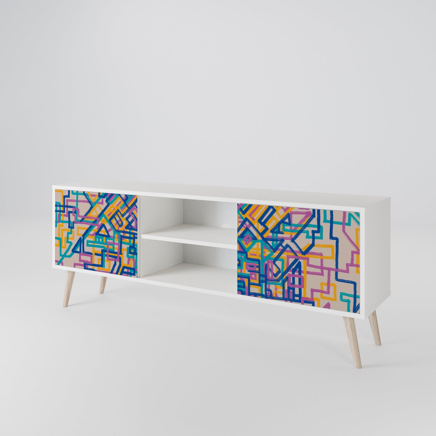 MEMORIES MAP 2-Door TV Cabinet