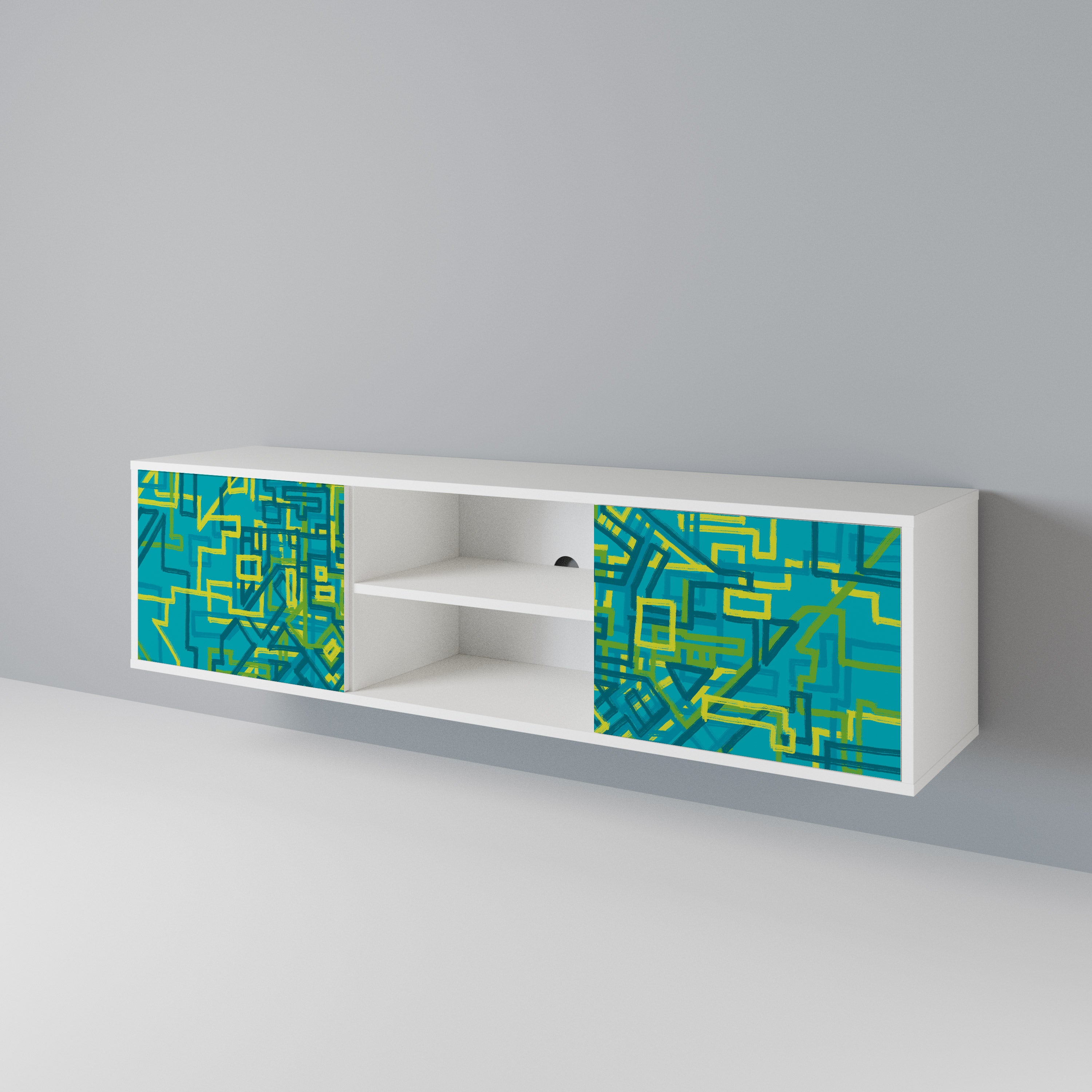 NOSTALGIC MEMORIES 2-Door TV Cabinet