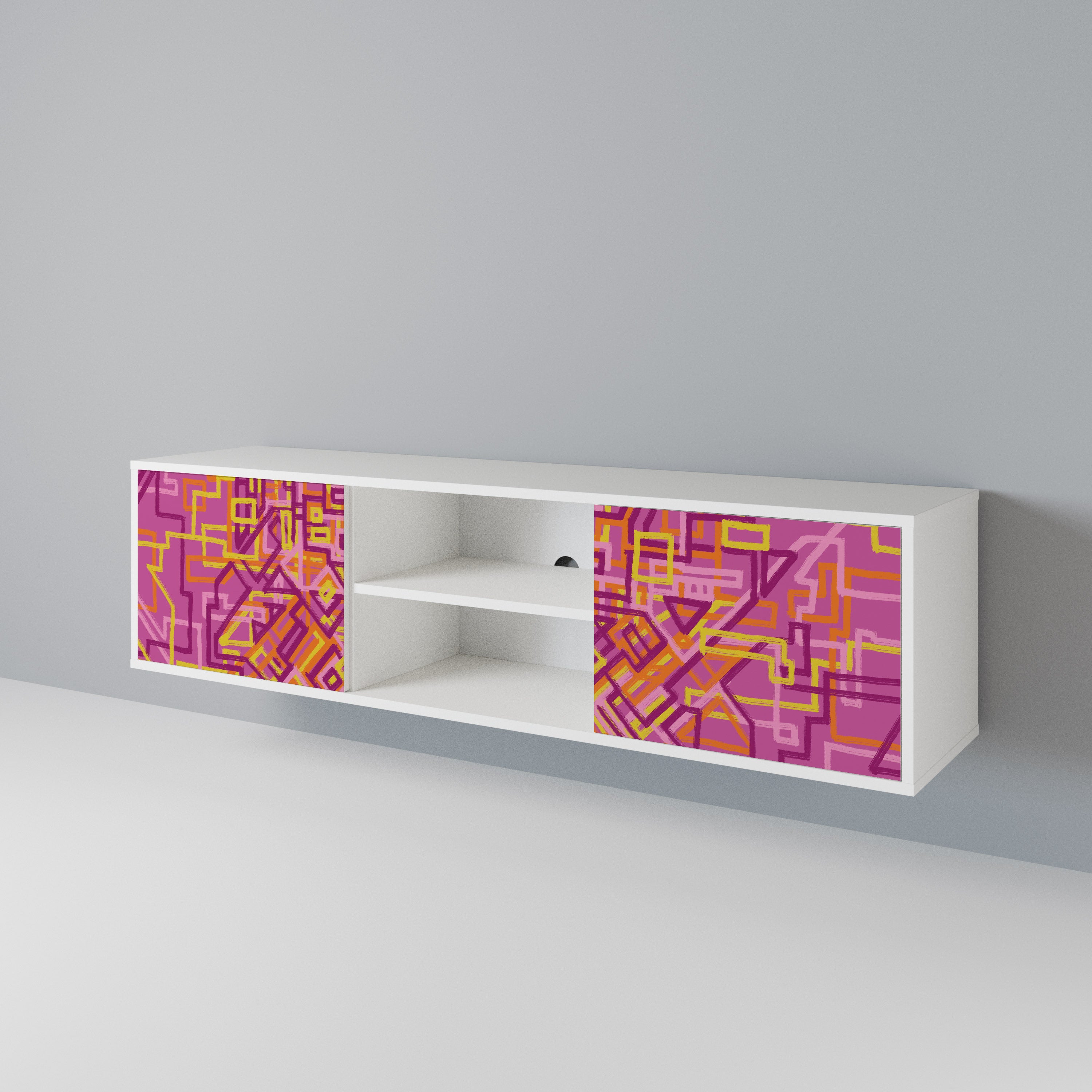 LOVELY MEMORIES 2-Door TV Cabinet