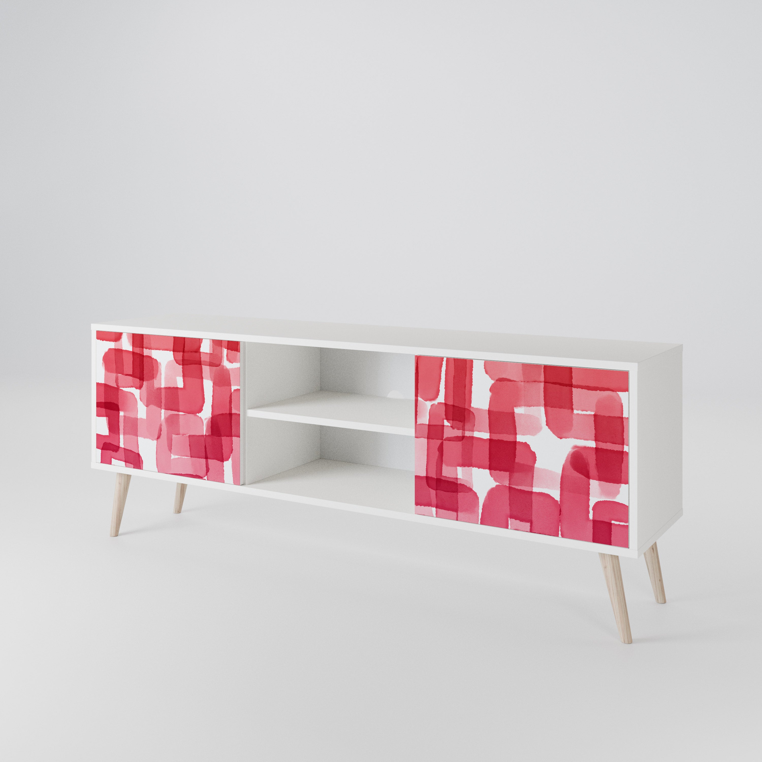 KALEIDOSCOPIC CUBISM 2-Door TV Cabinet