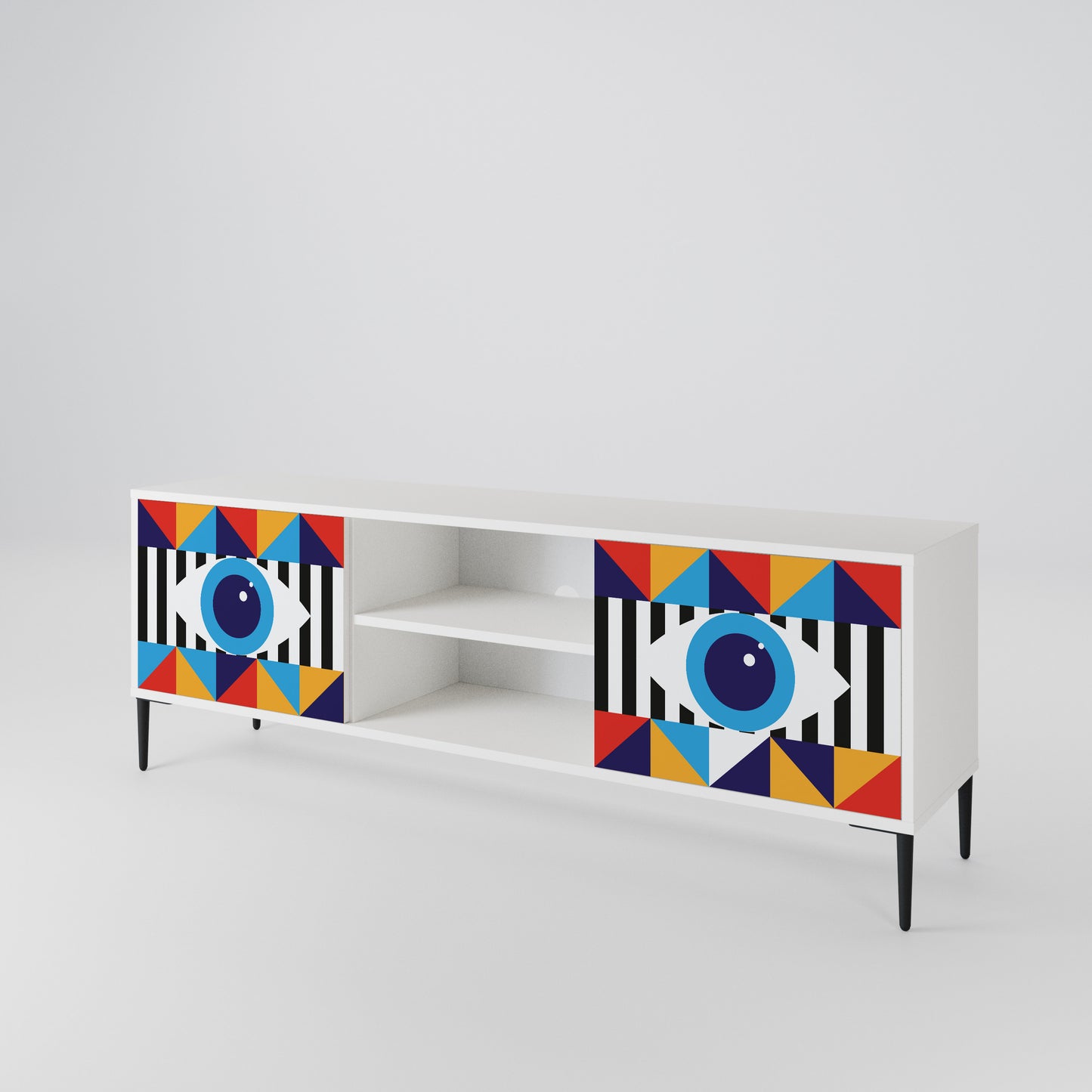 ABSTRACTION AND GEOMETRY Móvel de TV de 2 Portas