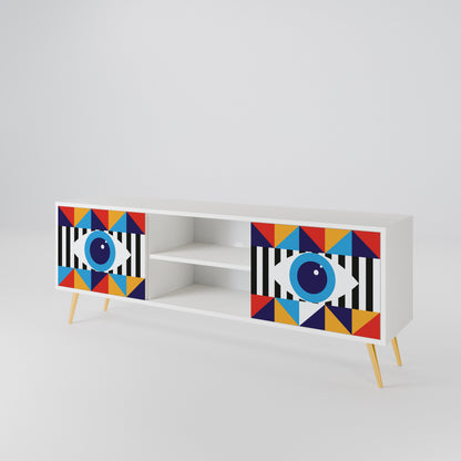 ABSTRACTION AND GEOMETRY Móvel de TV de 2 Portas