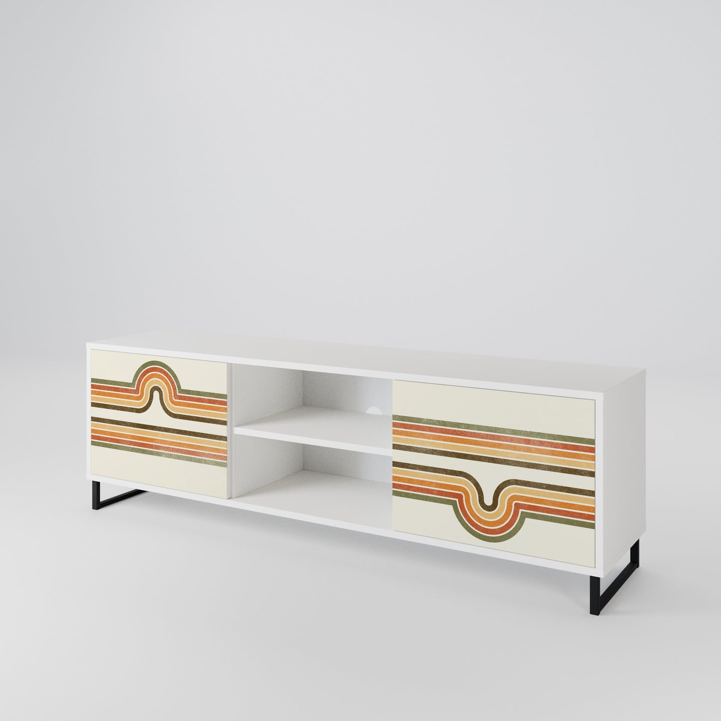 EXCEPTIONAL STREAM 2-Door TV Cabinet