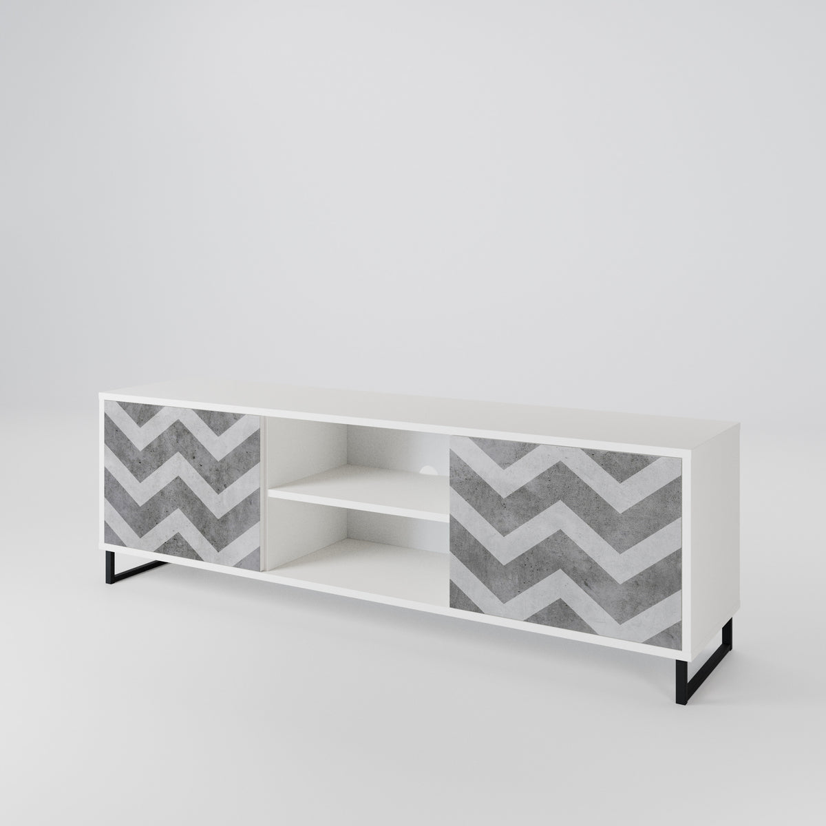 TOUGH ZIG ZAG Móvel de TV de 2 Portas