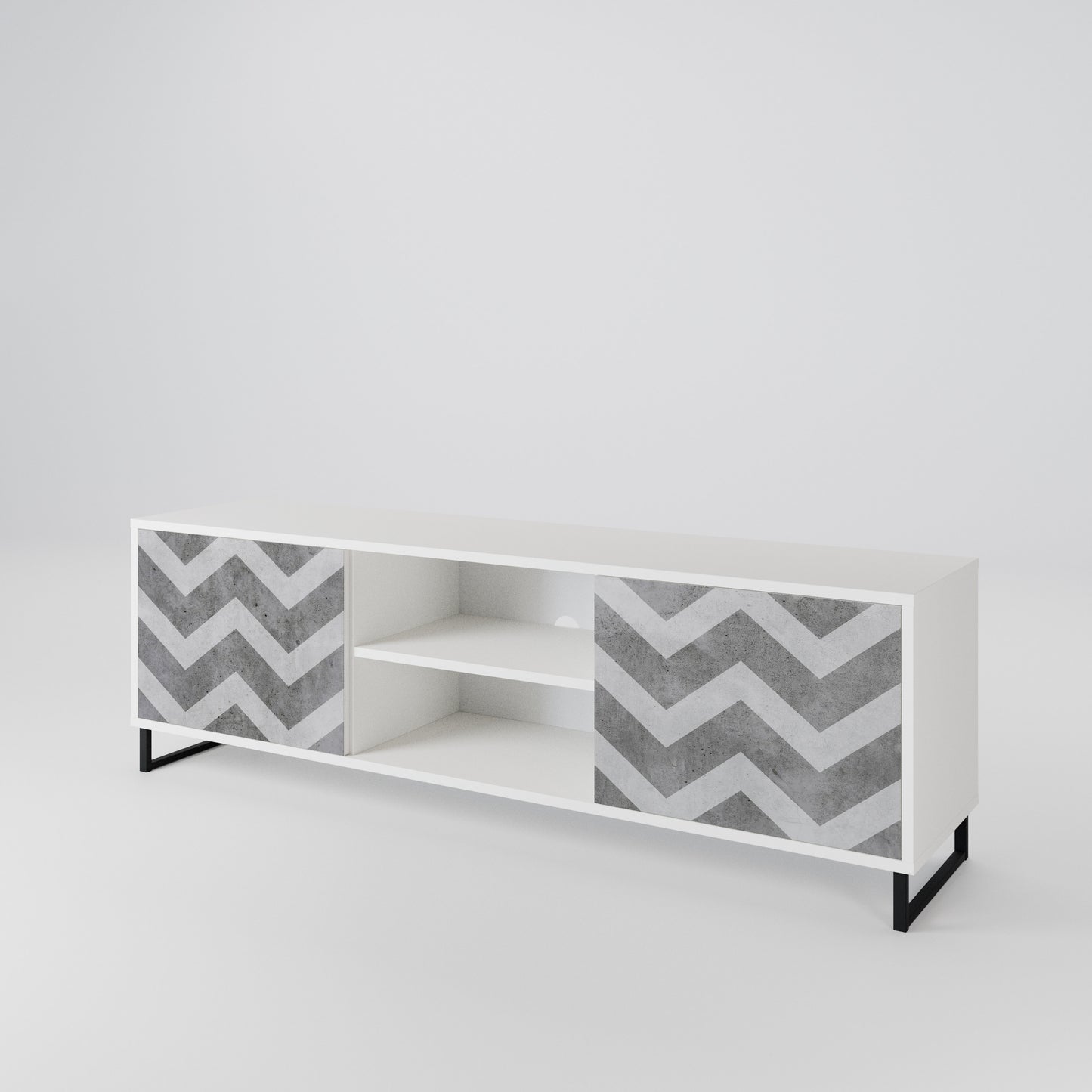TOUGH ZIG ZAG Móvel de TV de 2 Portas
