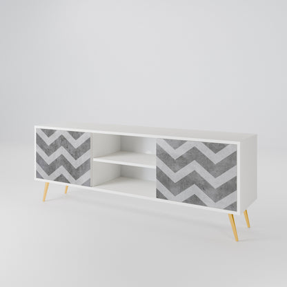 TOUGH ZIG ZAG Móvel de TV de 2 Portas
