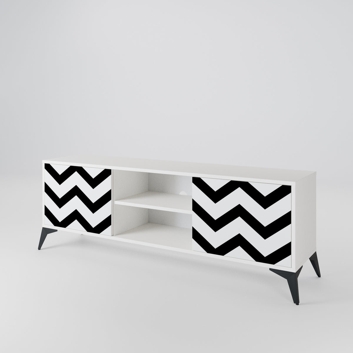 CLASSIC ZIG ZAG Móvel de TV de 2 Portas