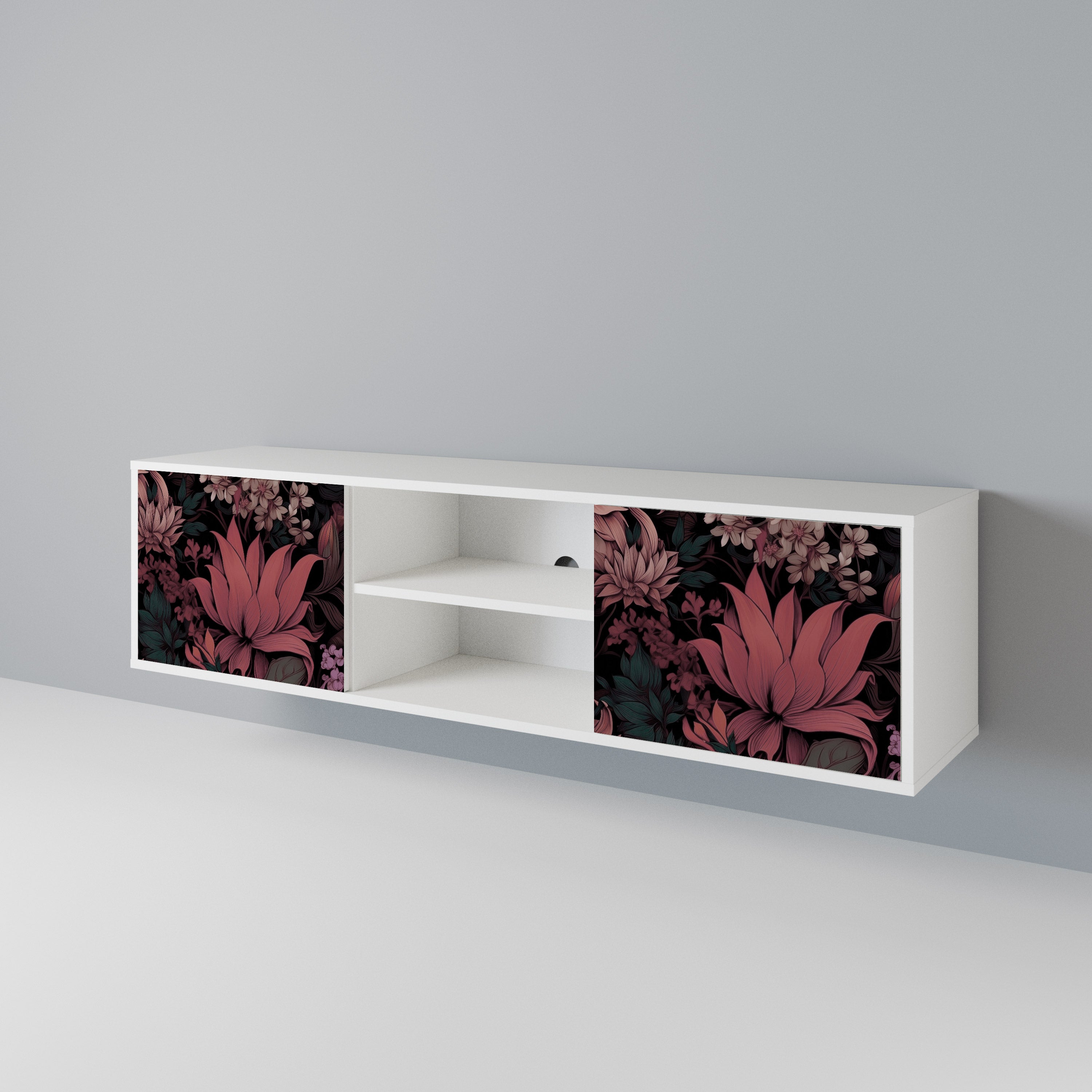 FLORAL WHISPER 2-Door TV Cabinet