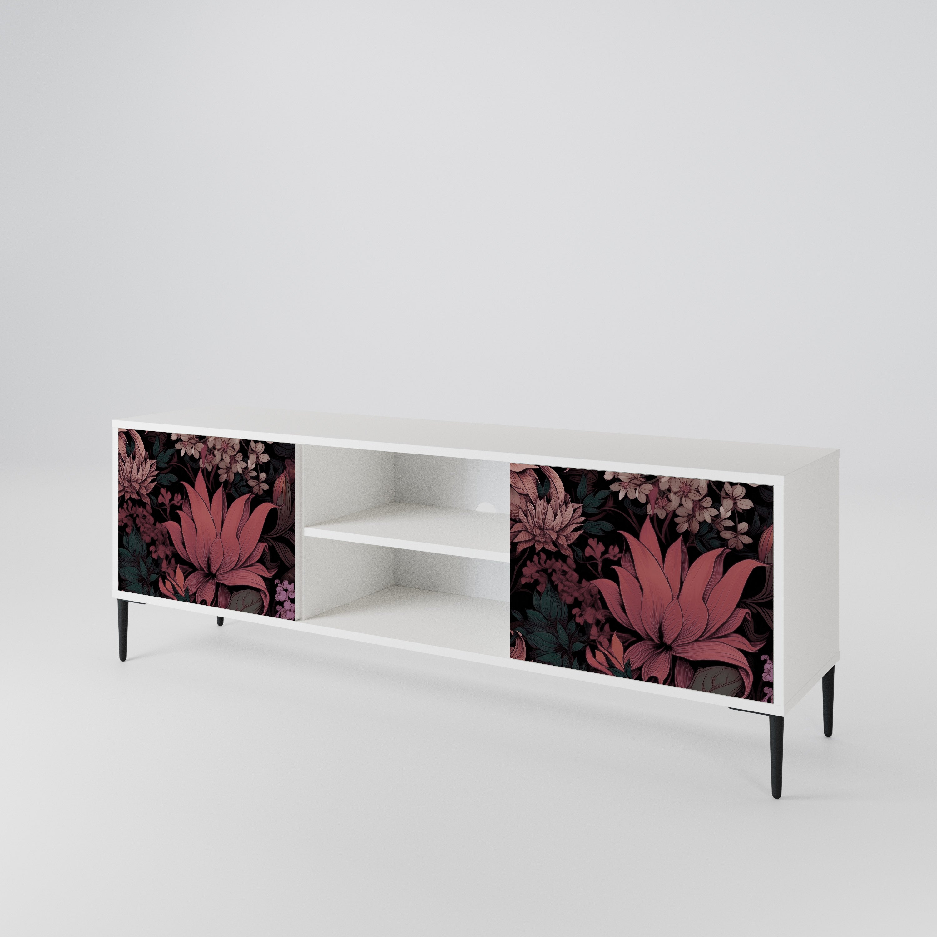 FLORAL WHISPER 2-Door TV Cabinet