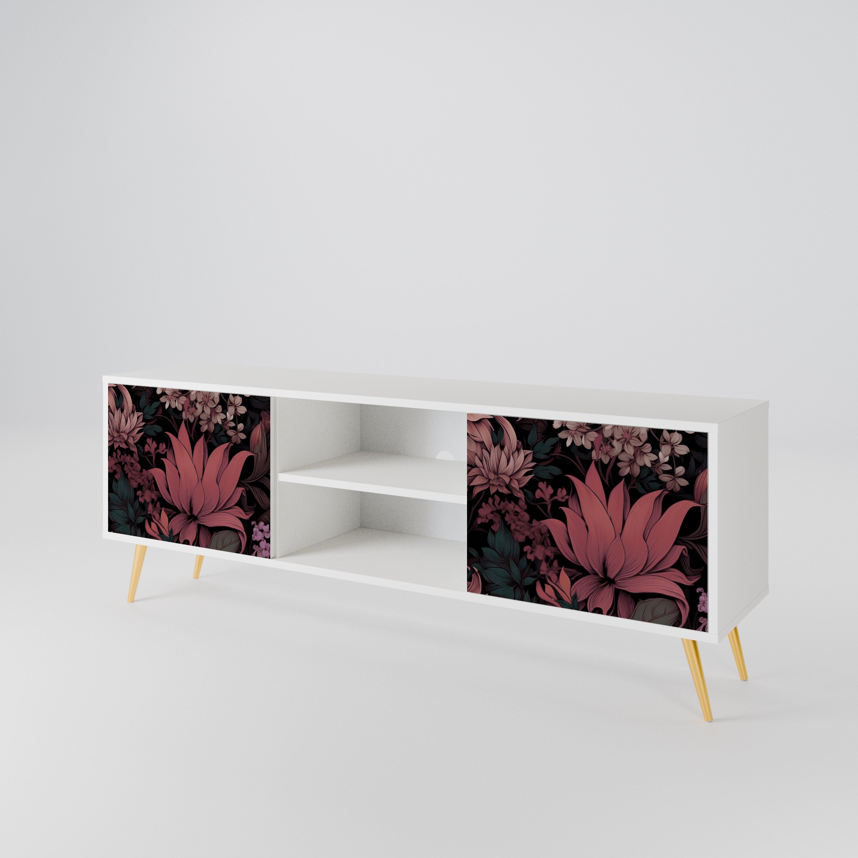 FLORAL WHISPER 2-Door TV Cabinet