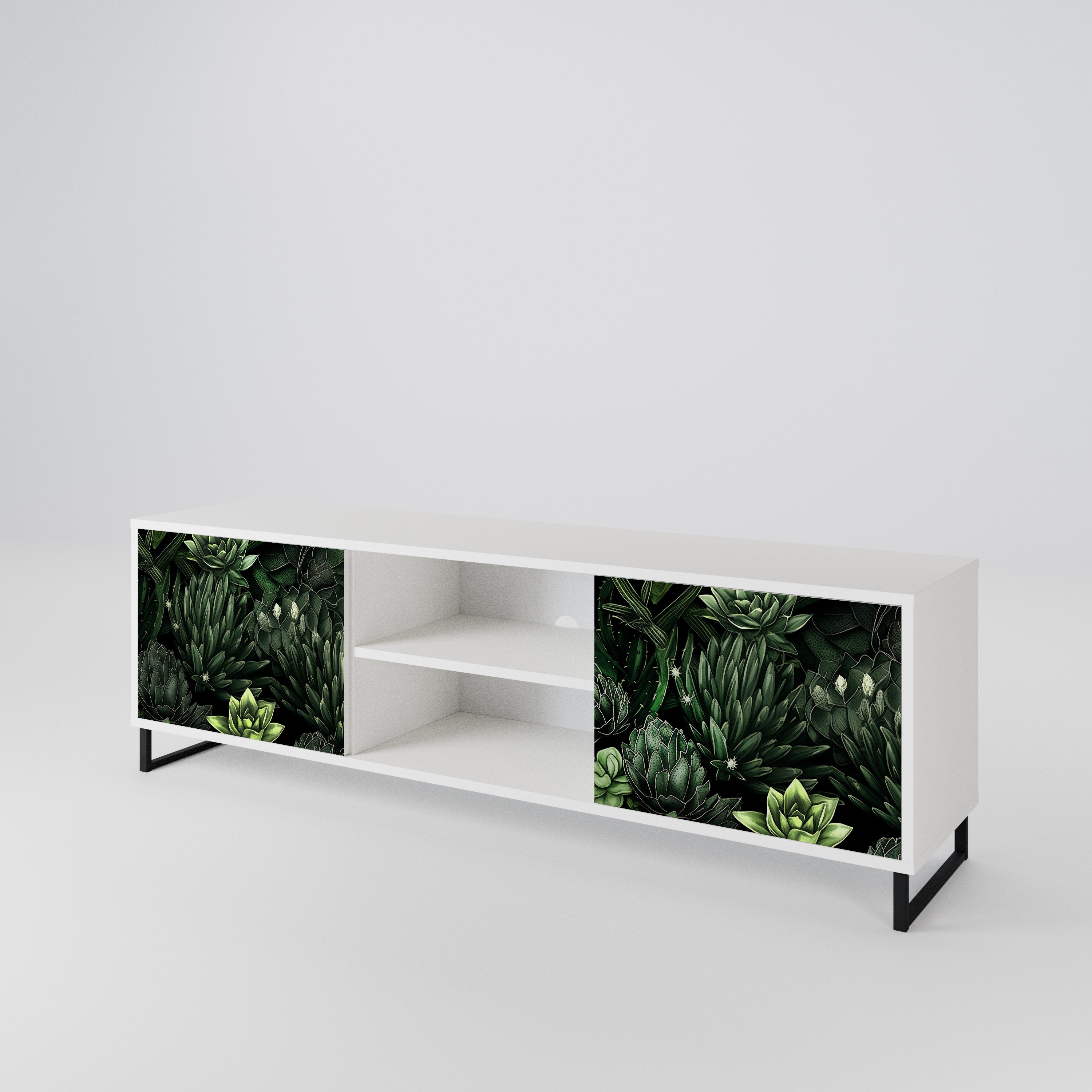 SUCCULENT JUNGLE Móvel de TV de 2 Portas