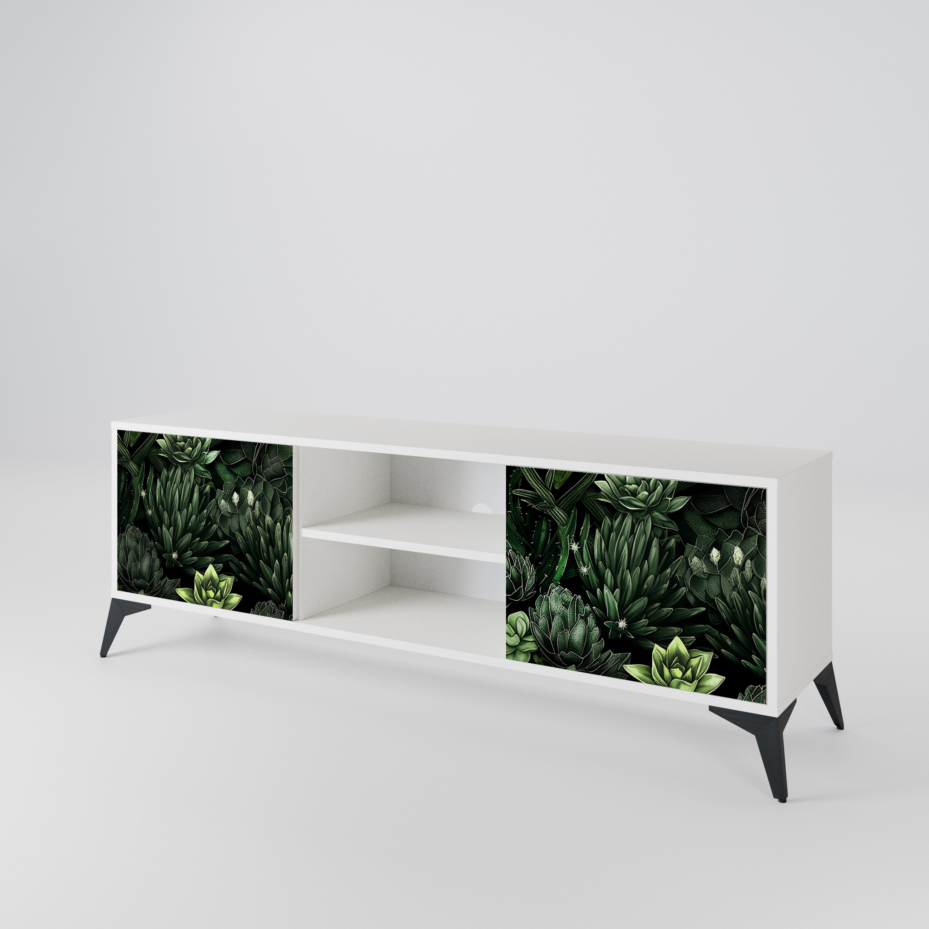 SUCCULENT JUNGLE Móvel de TV de 2 Portas