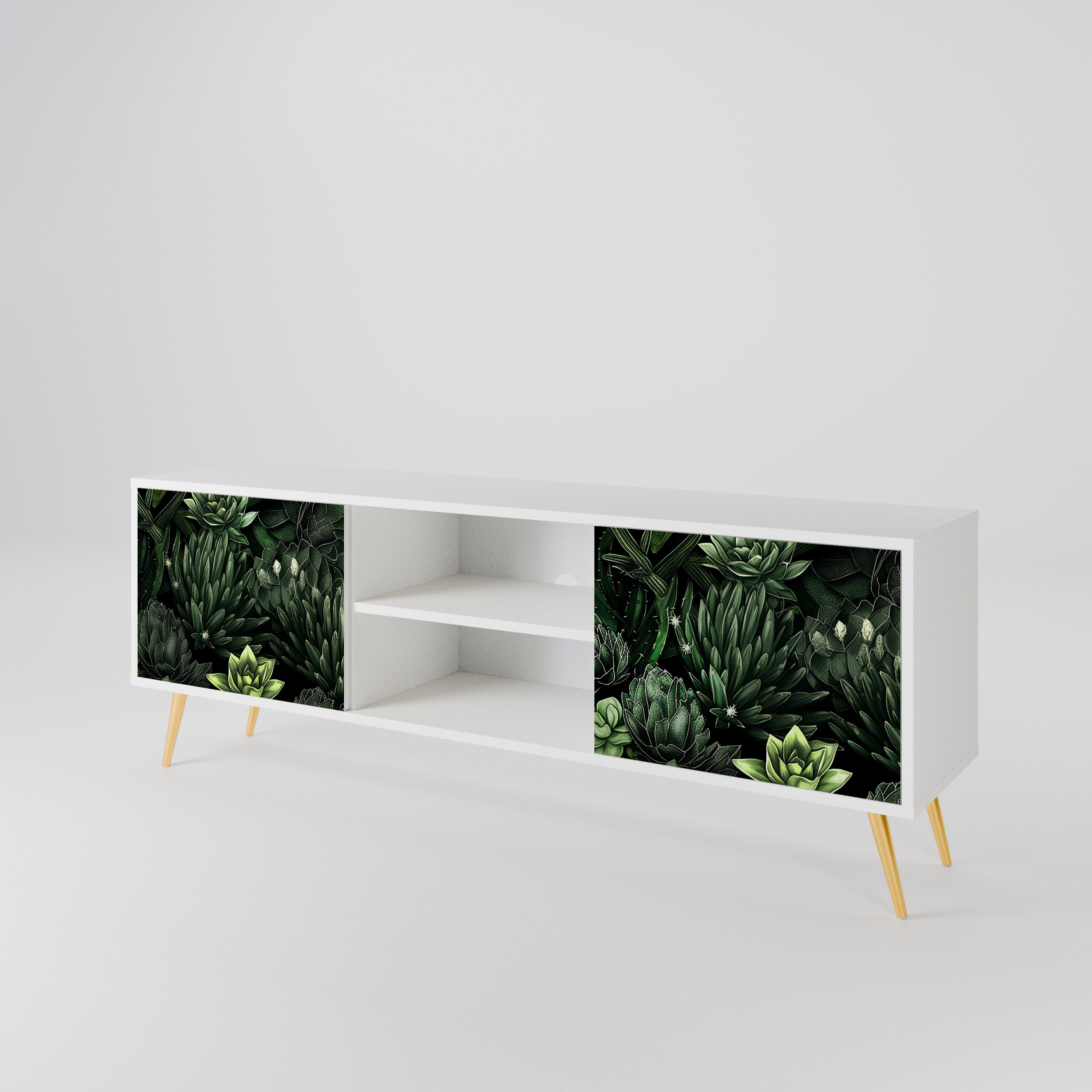 SUCCULENT JUNGLE Móvel de TV de 2 Portas
