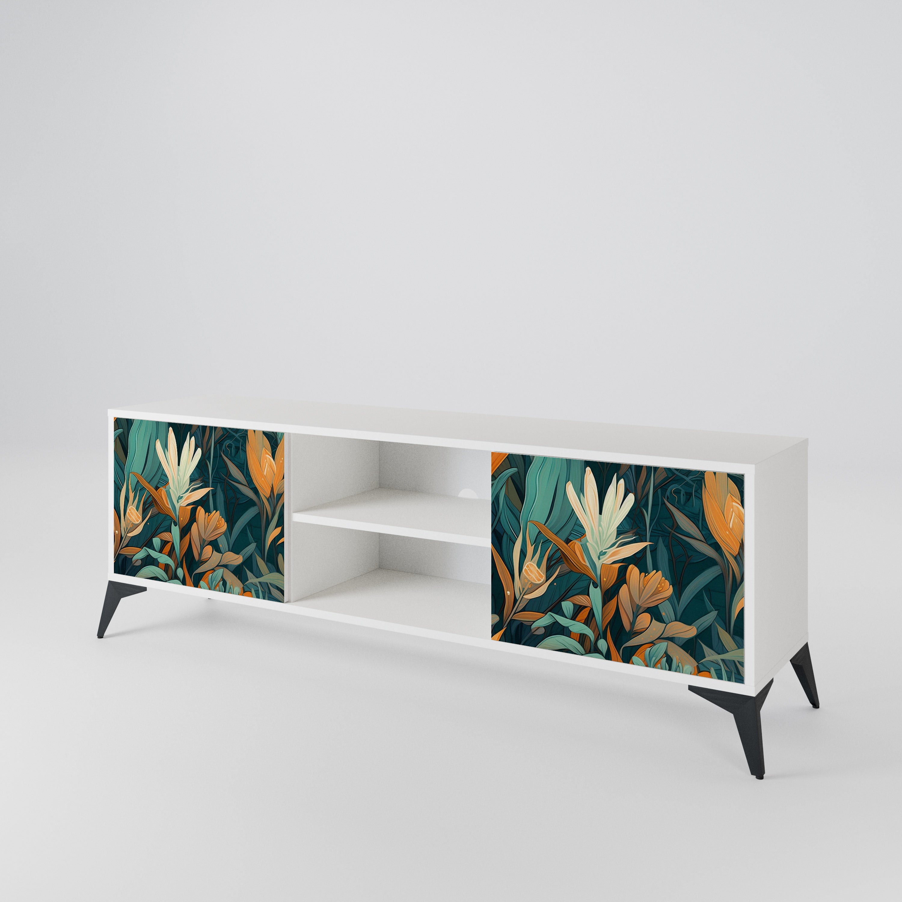 FLORAL SERENITY Móvel de TV de 2 Portas