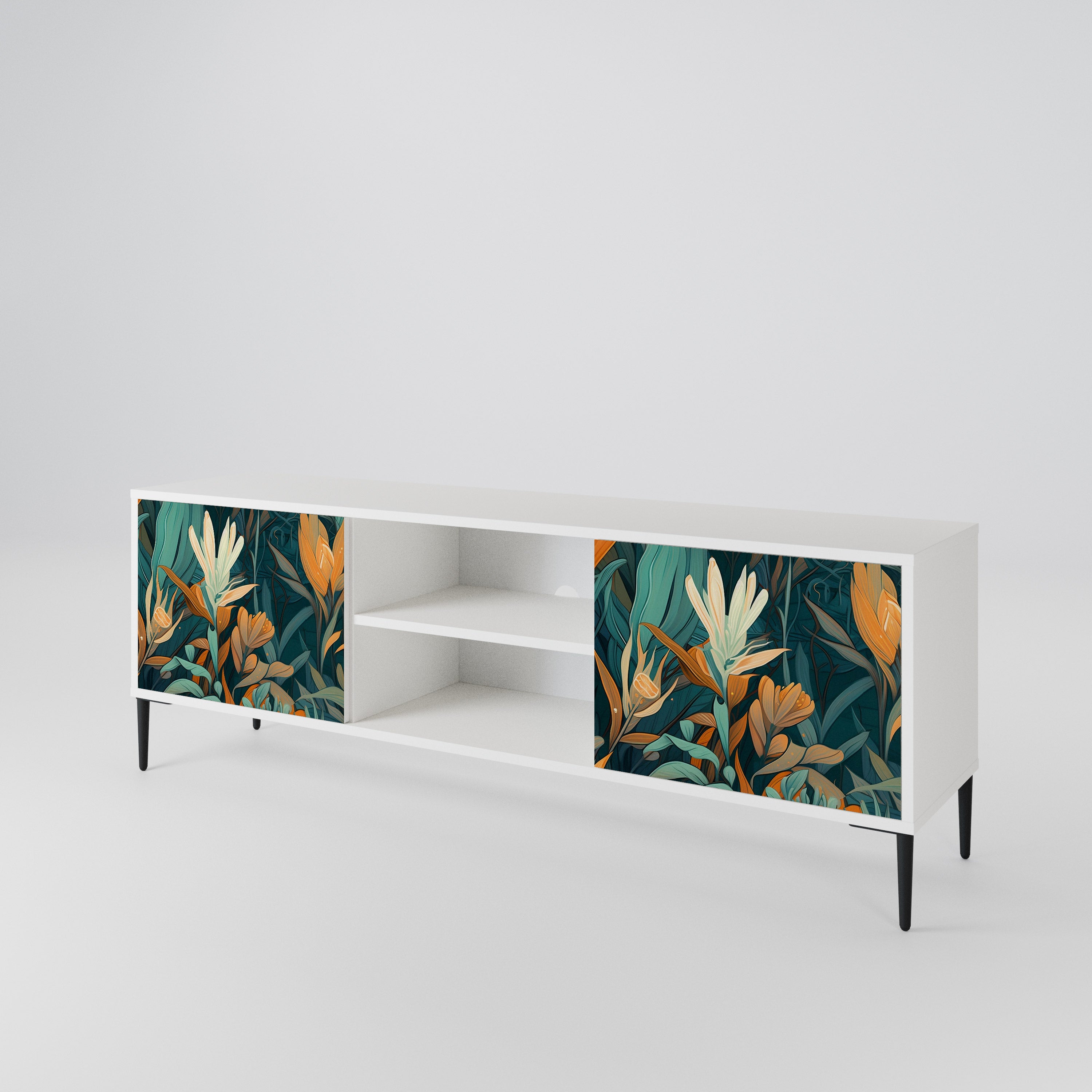 FLORAL SERENITY Móvel de TV de 2 Portas