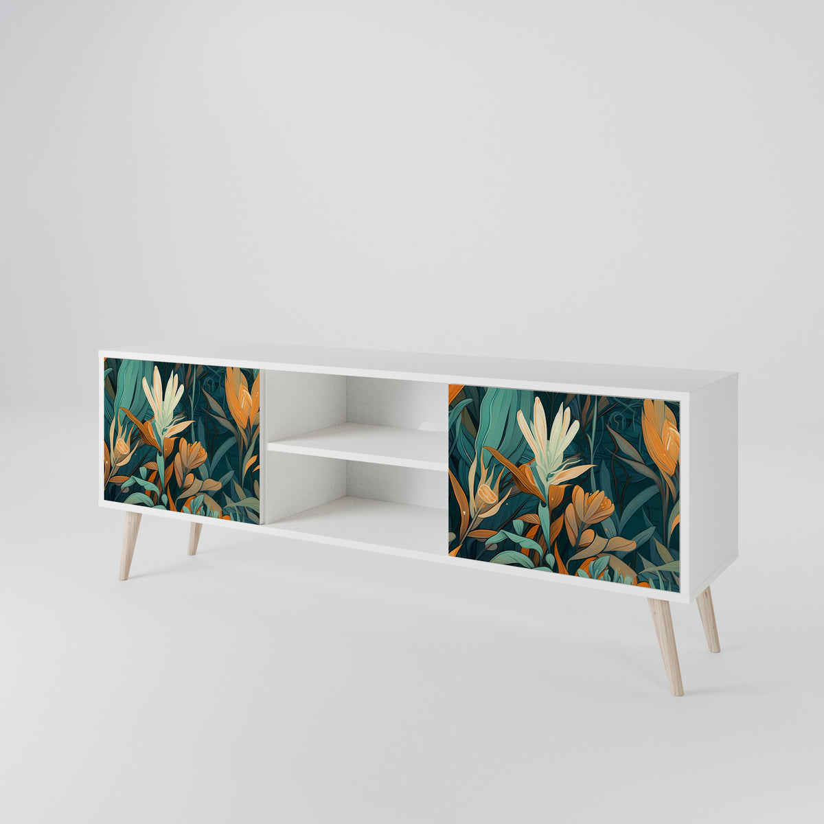 FLORAL SERENITY Móvel de TV de 2 Portas