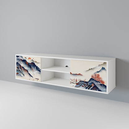 JAPANESE LANDSCAPE Móvel de TV de 2 Portas