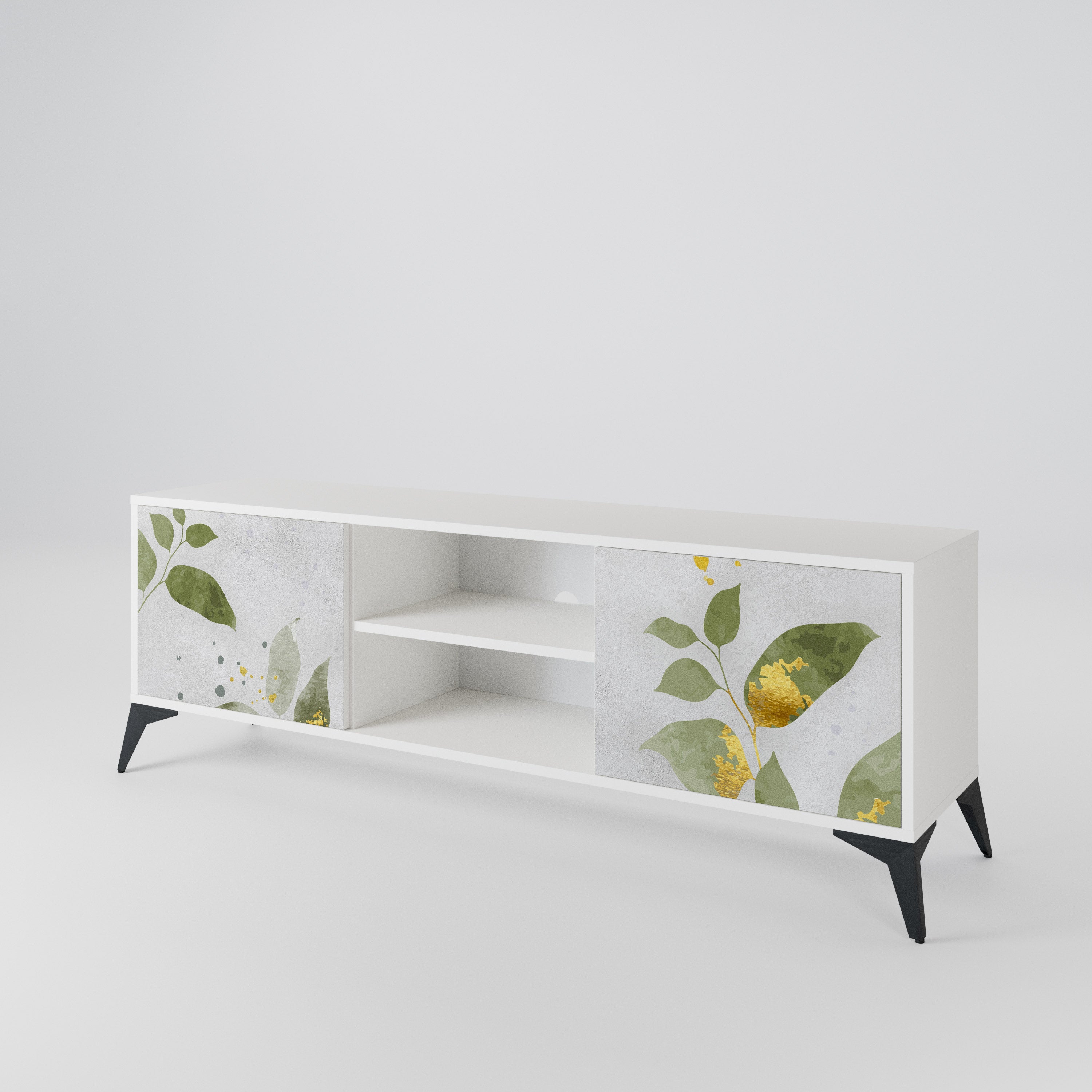ELEGANT BOTANICS Móvel de TV de 2 Portas