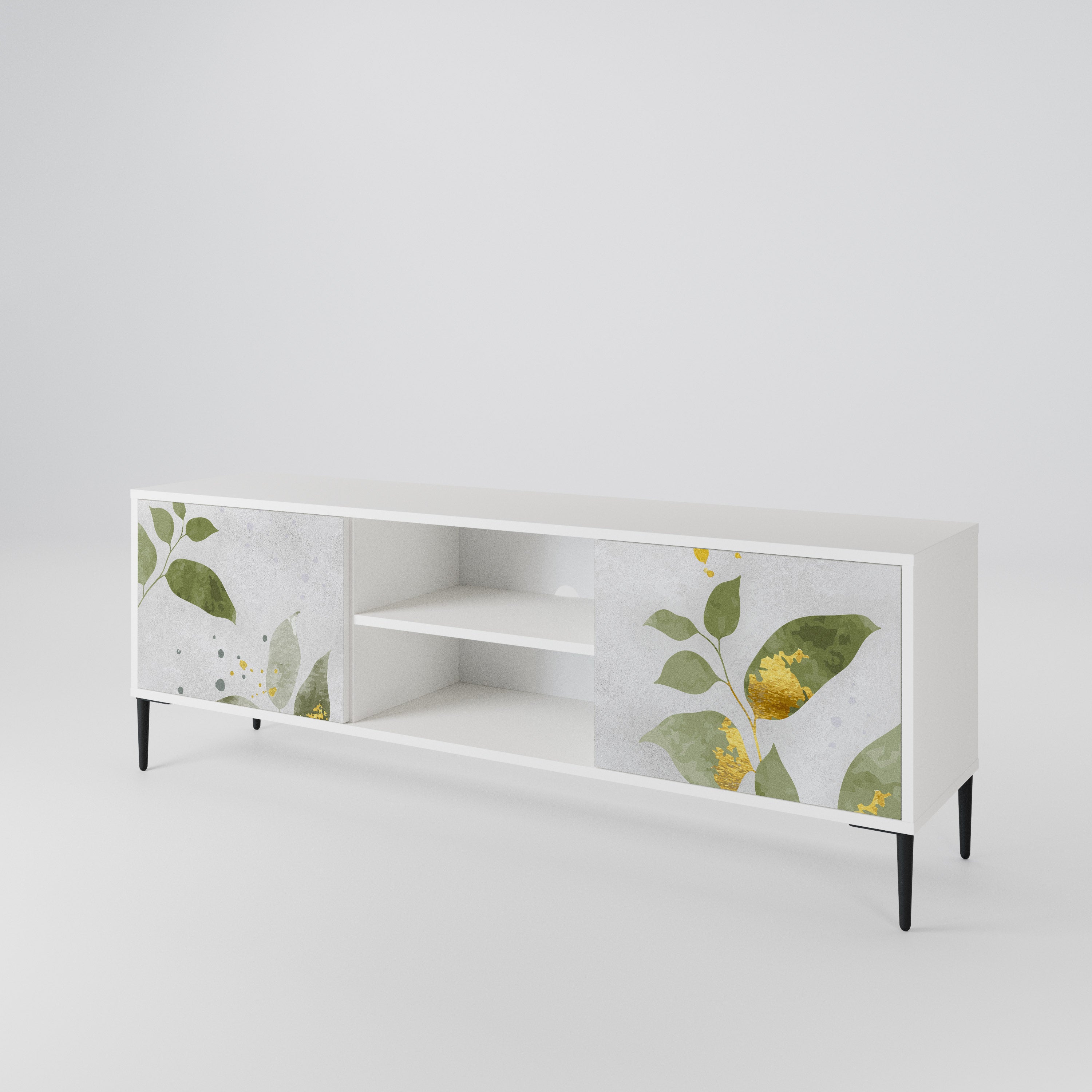 ELEGANT BOTANICS Móvel de TV de 2 Portas