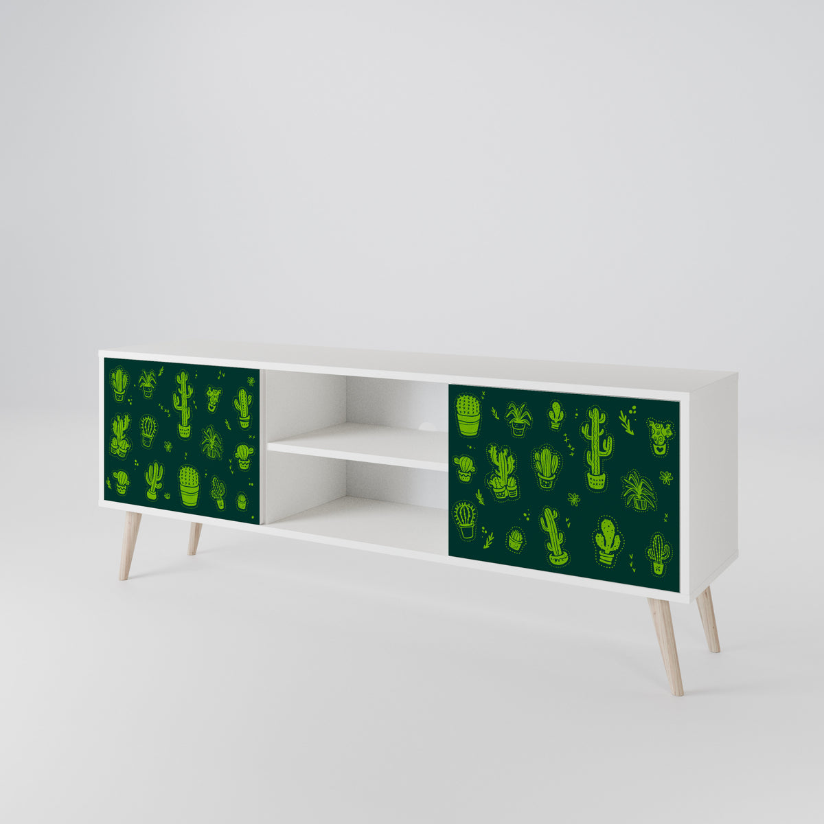 DESERT GREEN Móvel de TV de 2 Portas