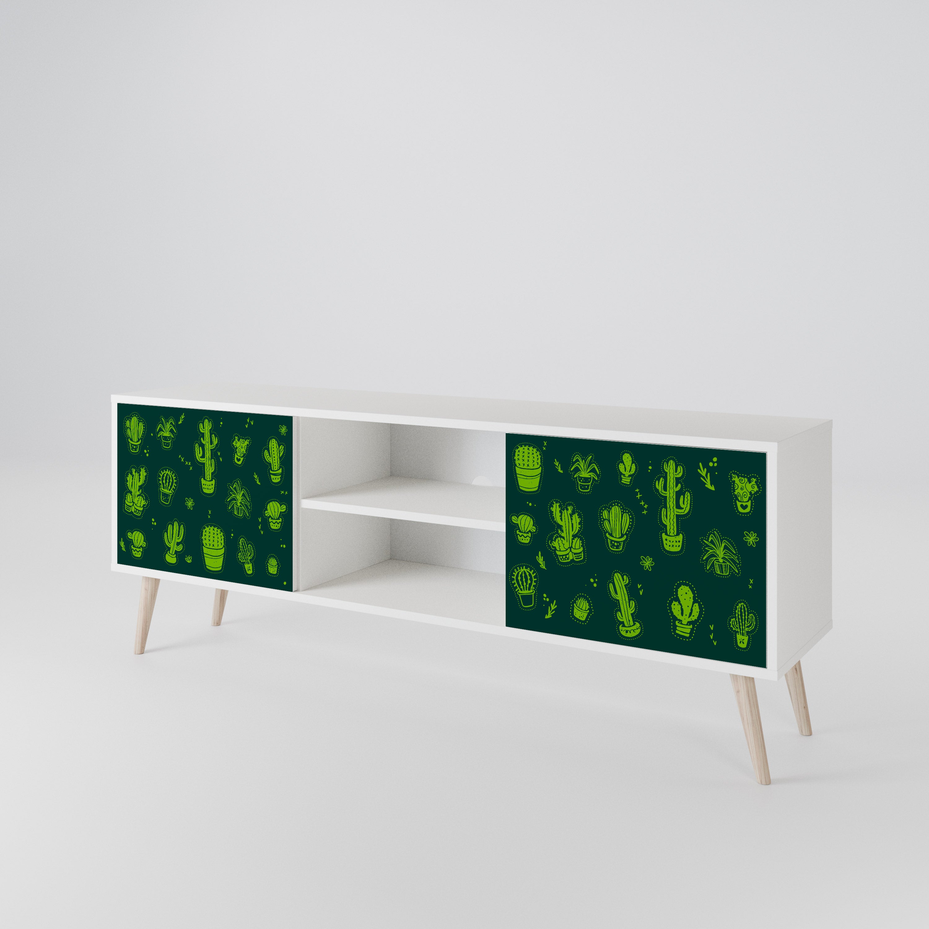 DESERT GREEN Móvel de TV de 2 Portas