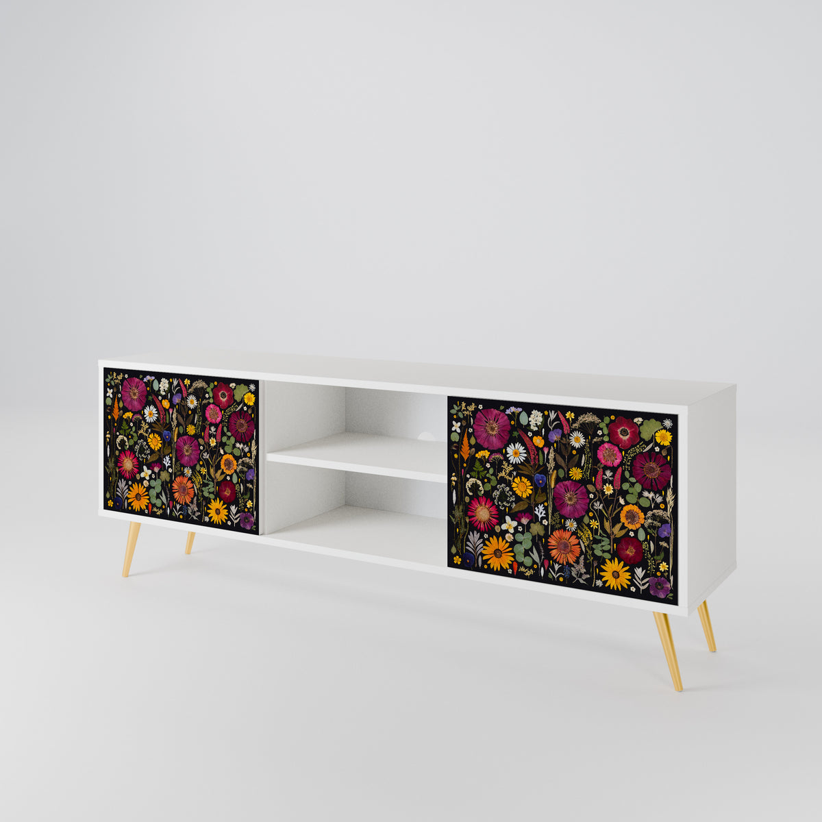 MIDNIGHT GARDEN 2-Door TV Cabinet