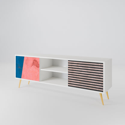 GLAMOROUS STRIPE Móvel de TV de 2 Portas
