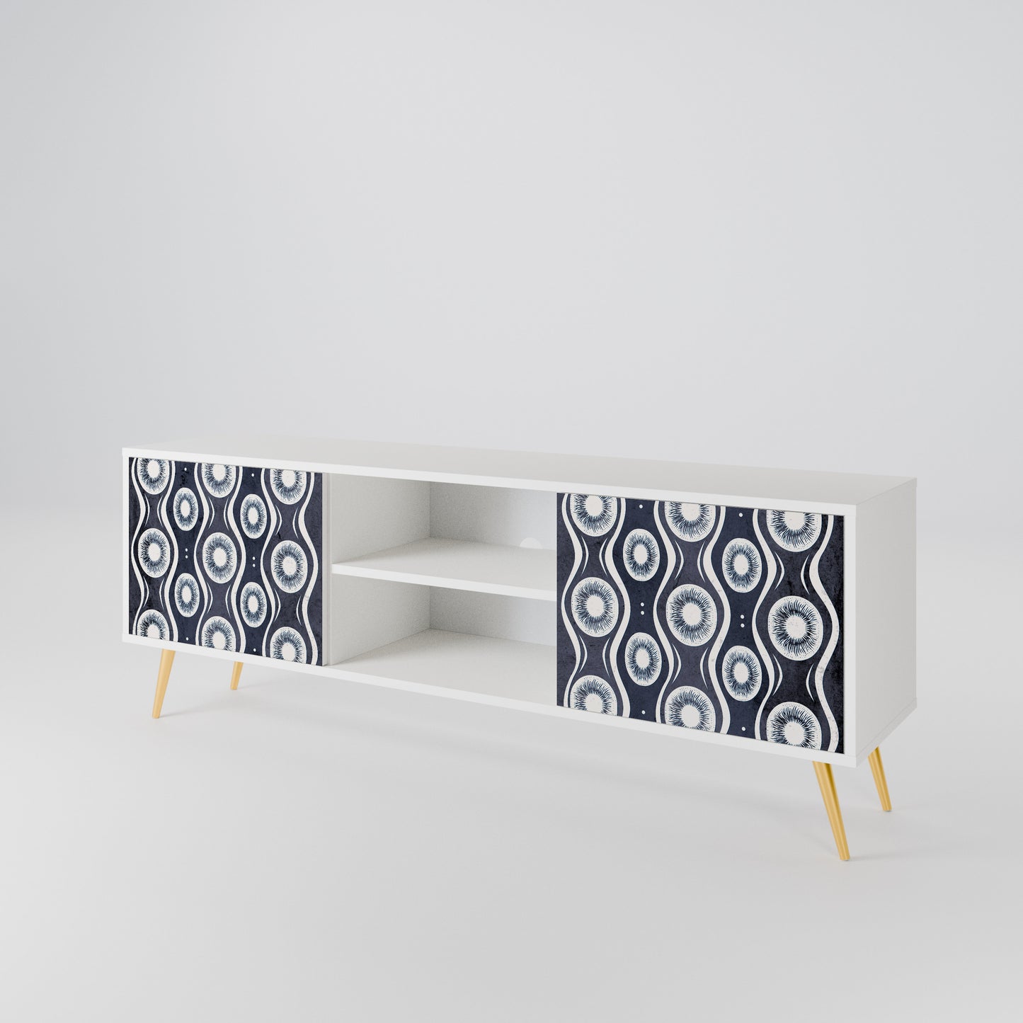 GRAPHITE EYES 2-Door TV Cabinet