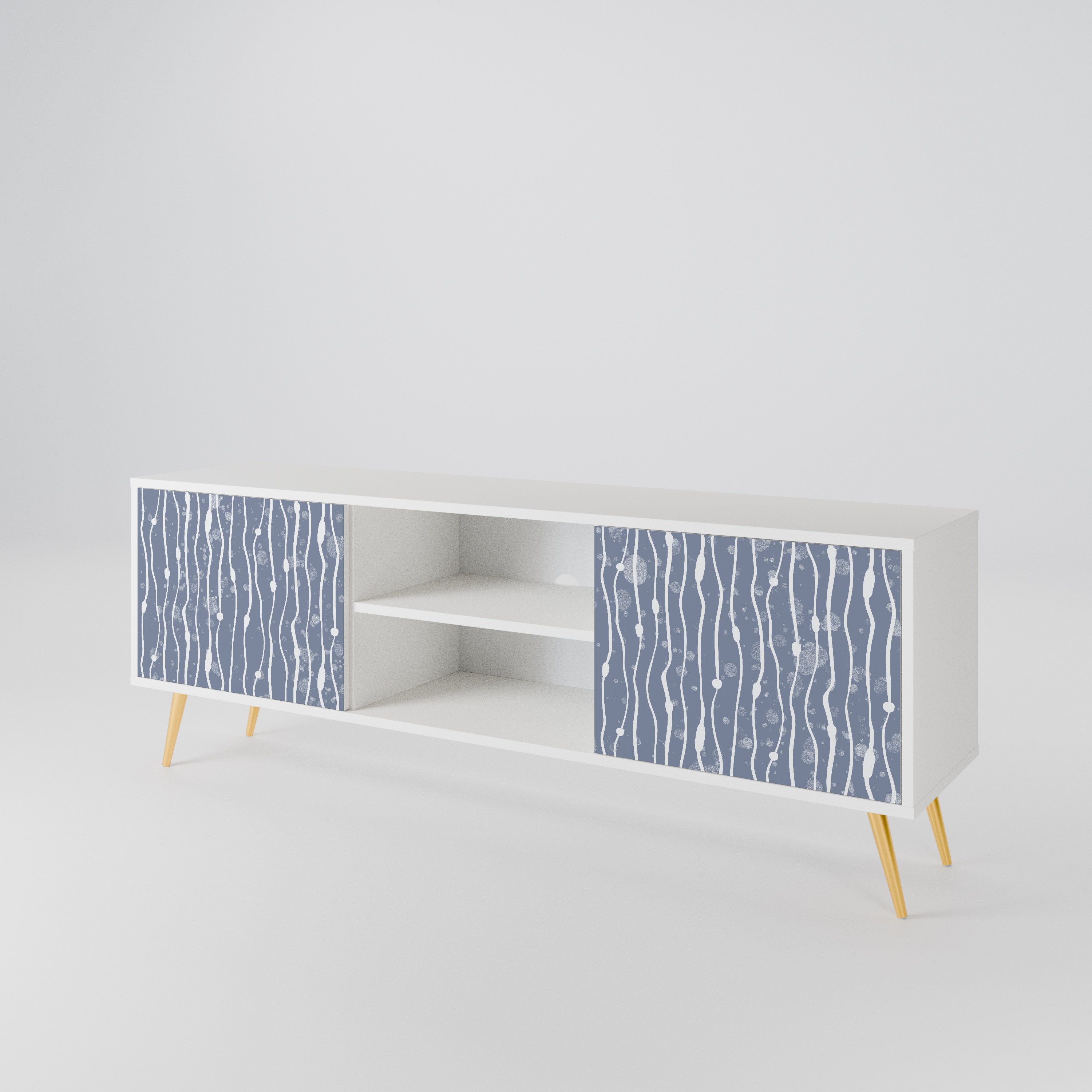 GRAPHITE RAIN Móvel de TV de 2 Portas