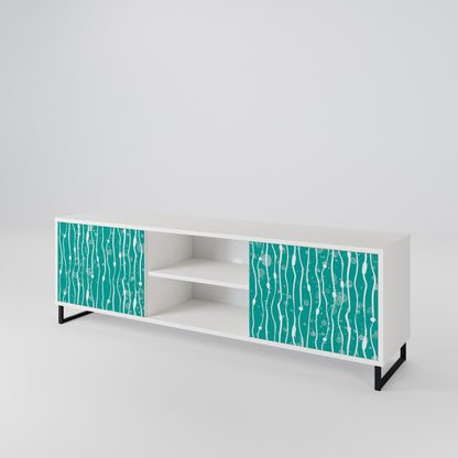 TURQUOISE RAIN 2-Door TV Cabinet