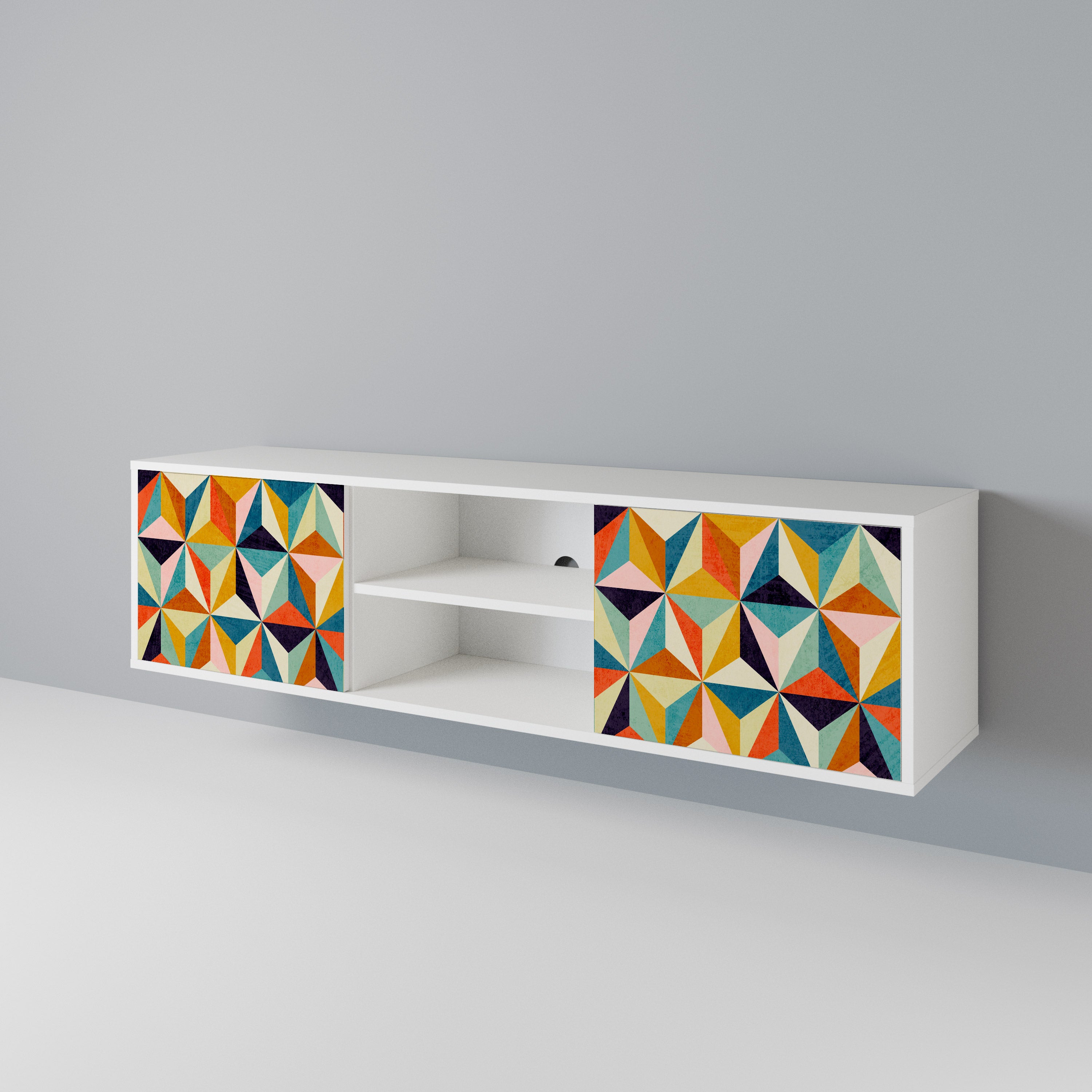 TESSELATE TREASURES 2-Door TV Cabinet