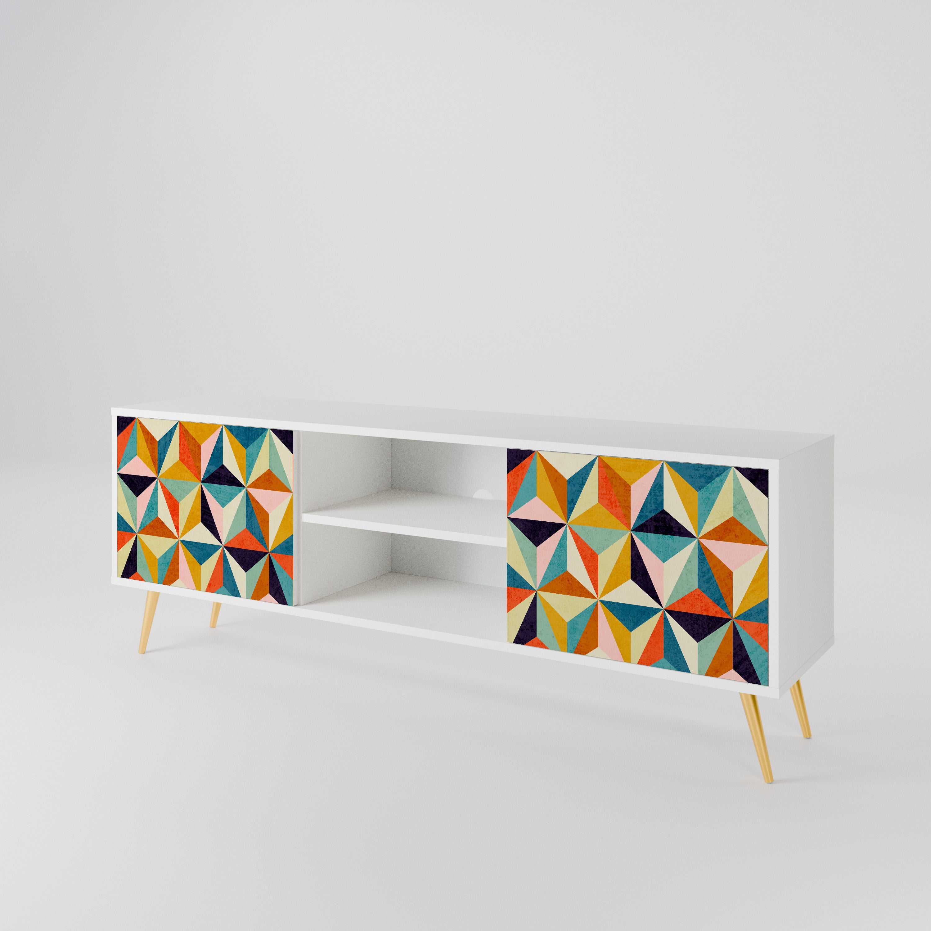 TESSELATE TREASURES 2-Door TV Cabinet