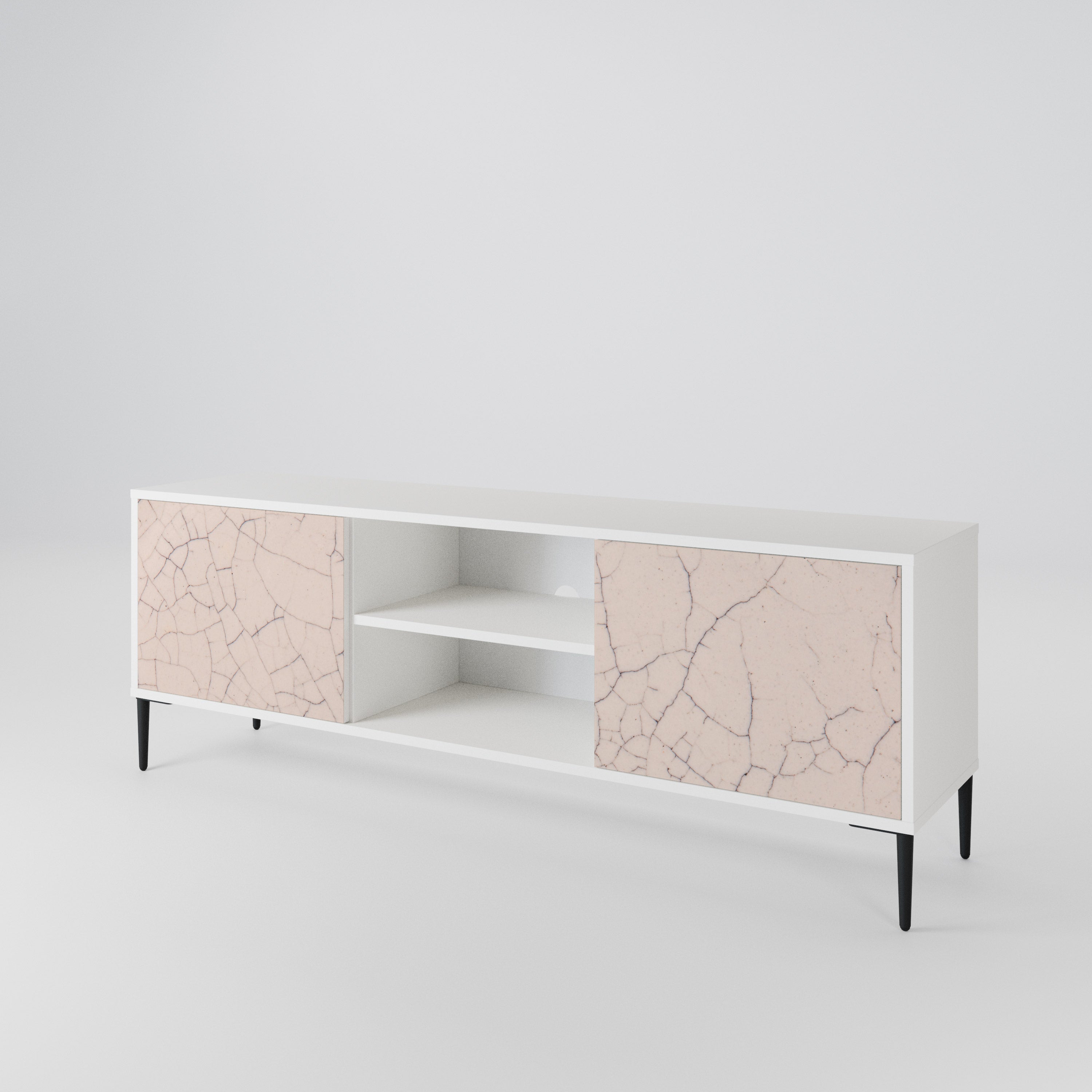 CERAMIC TEXTURE 2-Door TV Cabinet