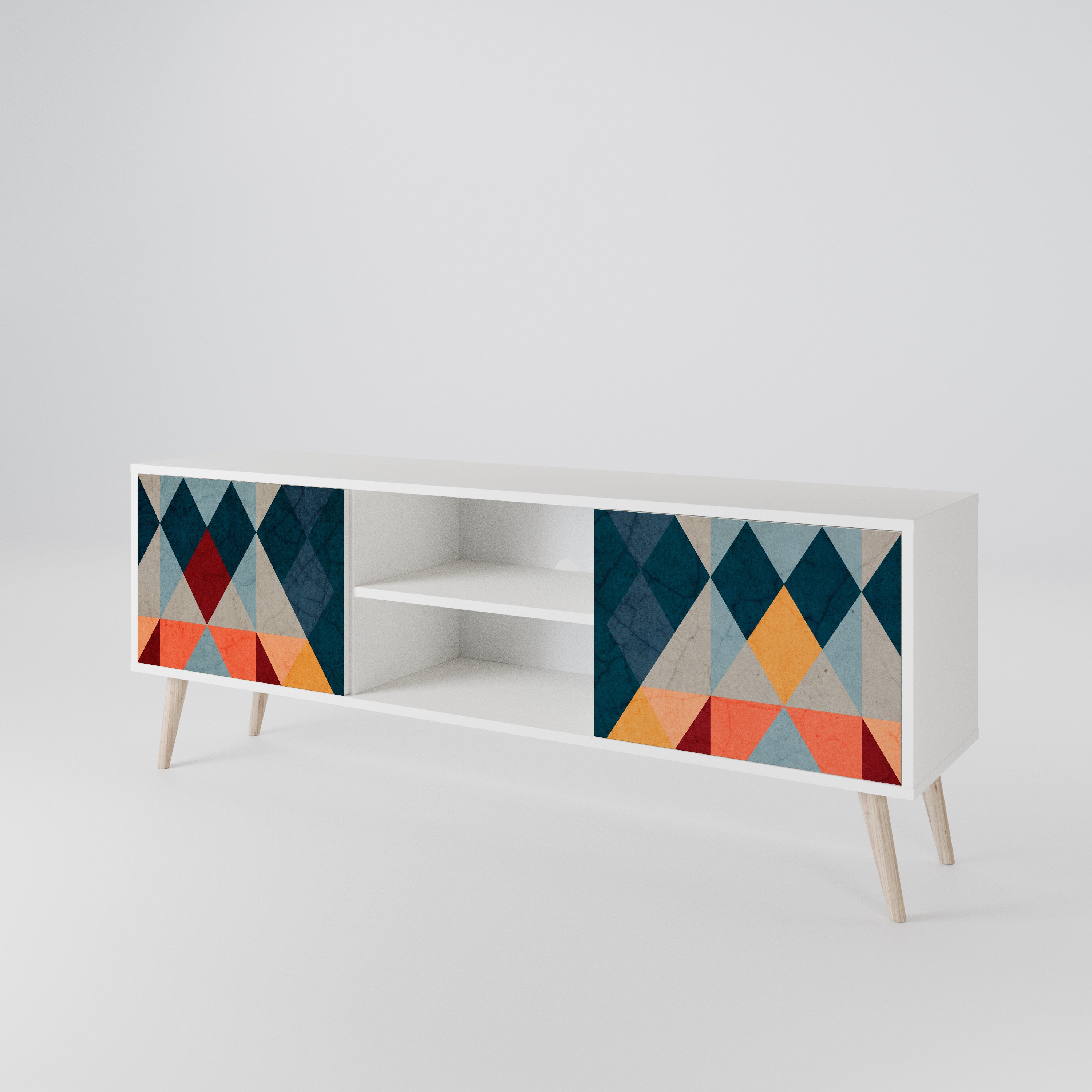 CRACKED ILLUSION 2-Door TV Cabinet