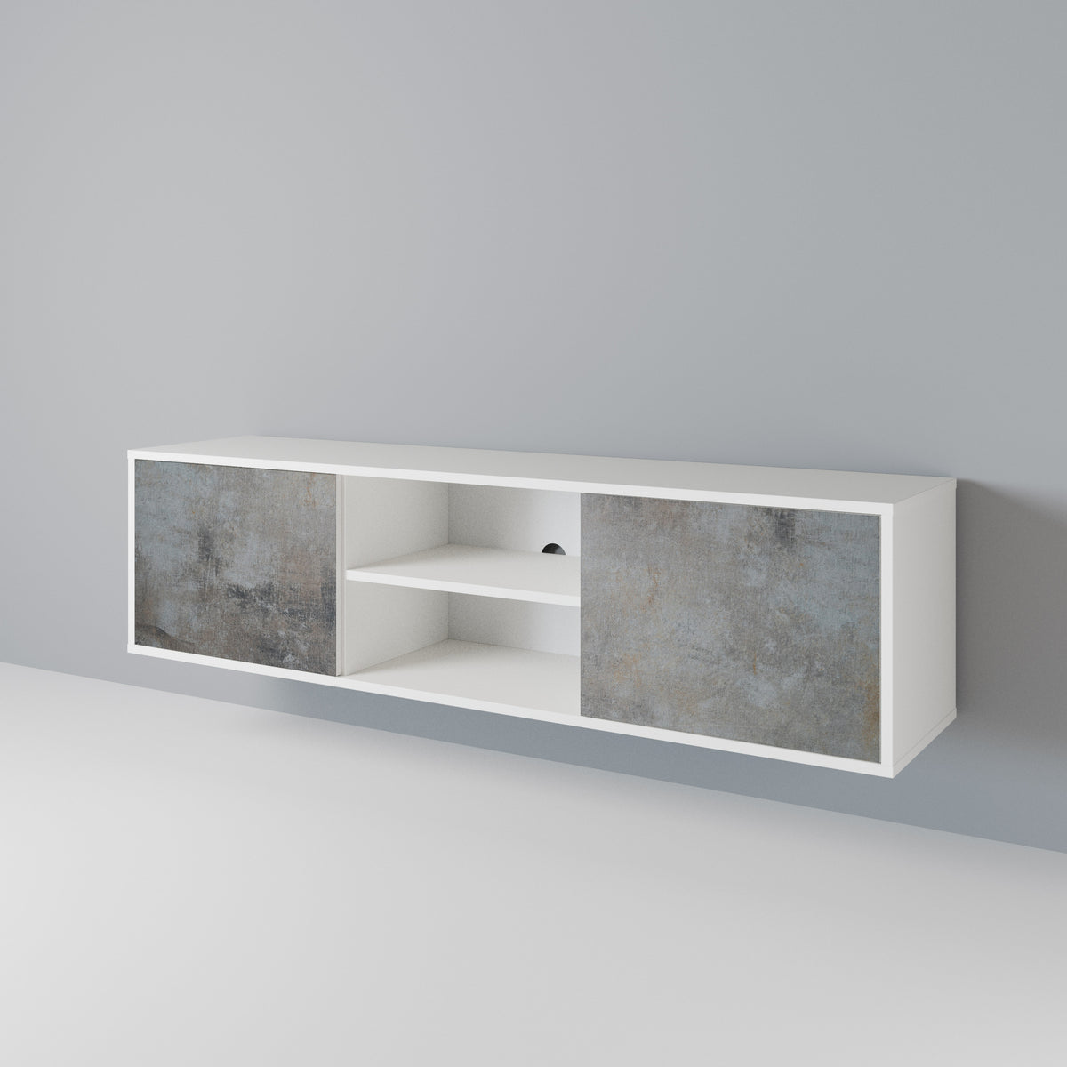 CONCRETE WALL Móvel de TV de 2 Portas