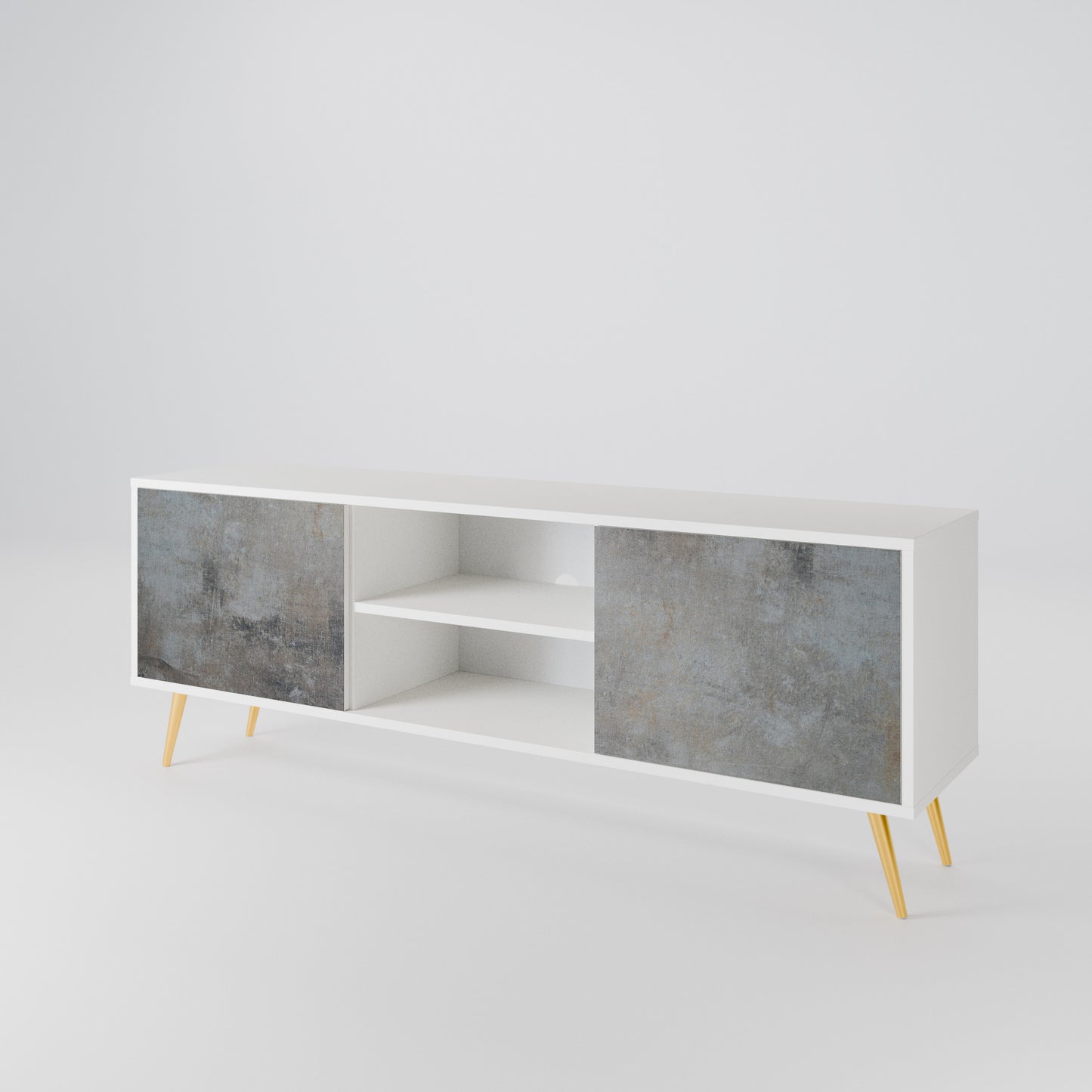 CONCRETE WALL Móvel de TV de 2 Portas
