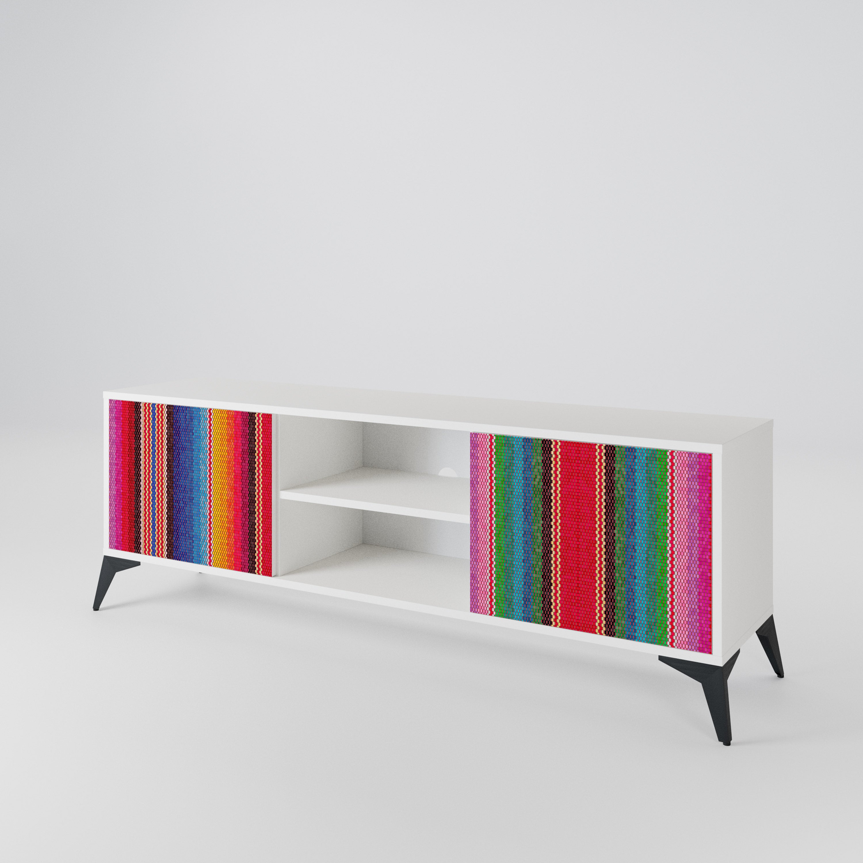 ETHNIC MEXICAN 2-Door TV Cabinet