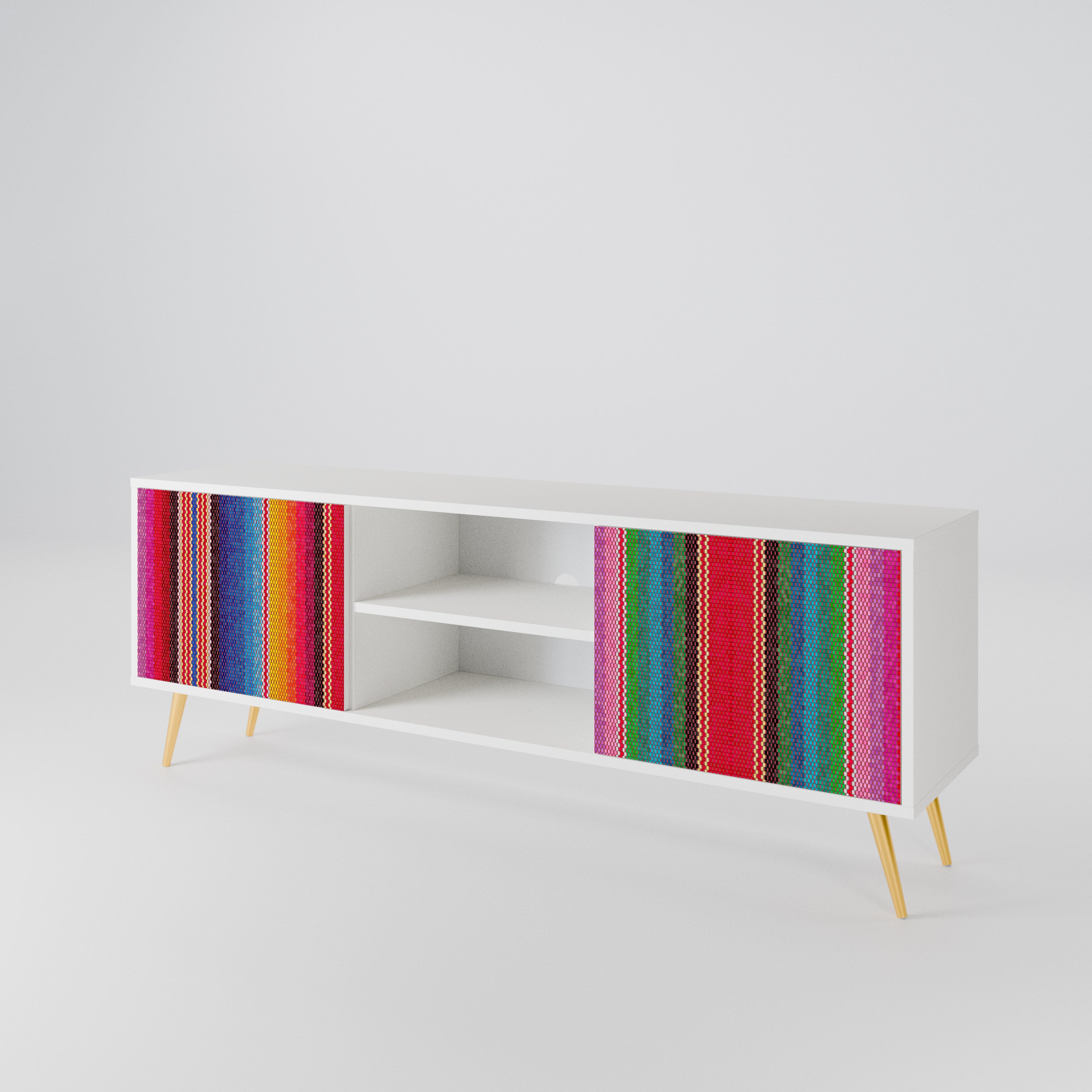 ETHNIC MEXICAN 2-Door TV Cabinet