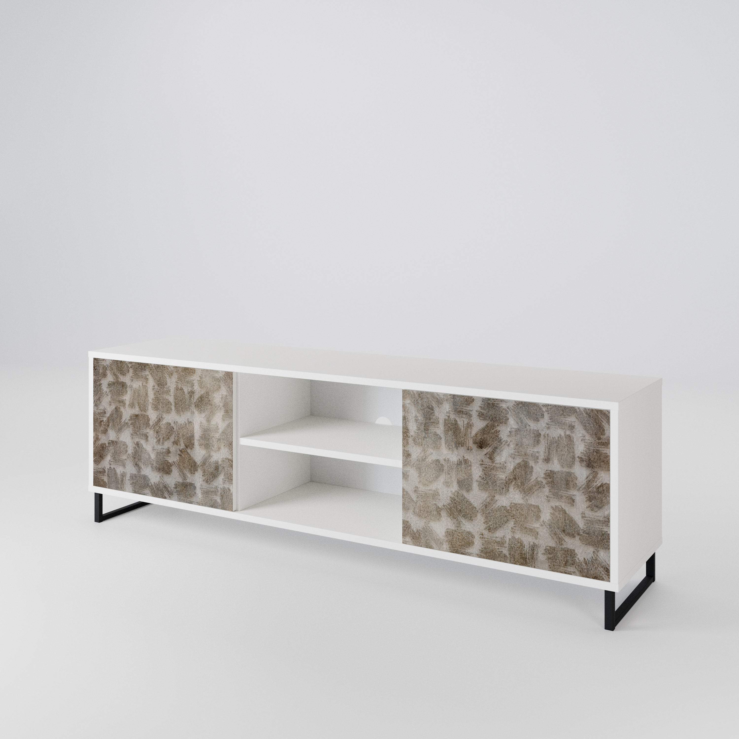 SLIGHTLY BLURRED 2-Door TV Cabinet