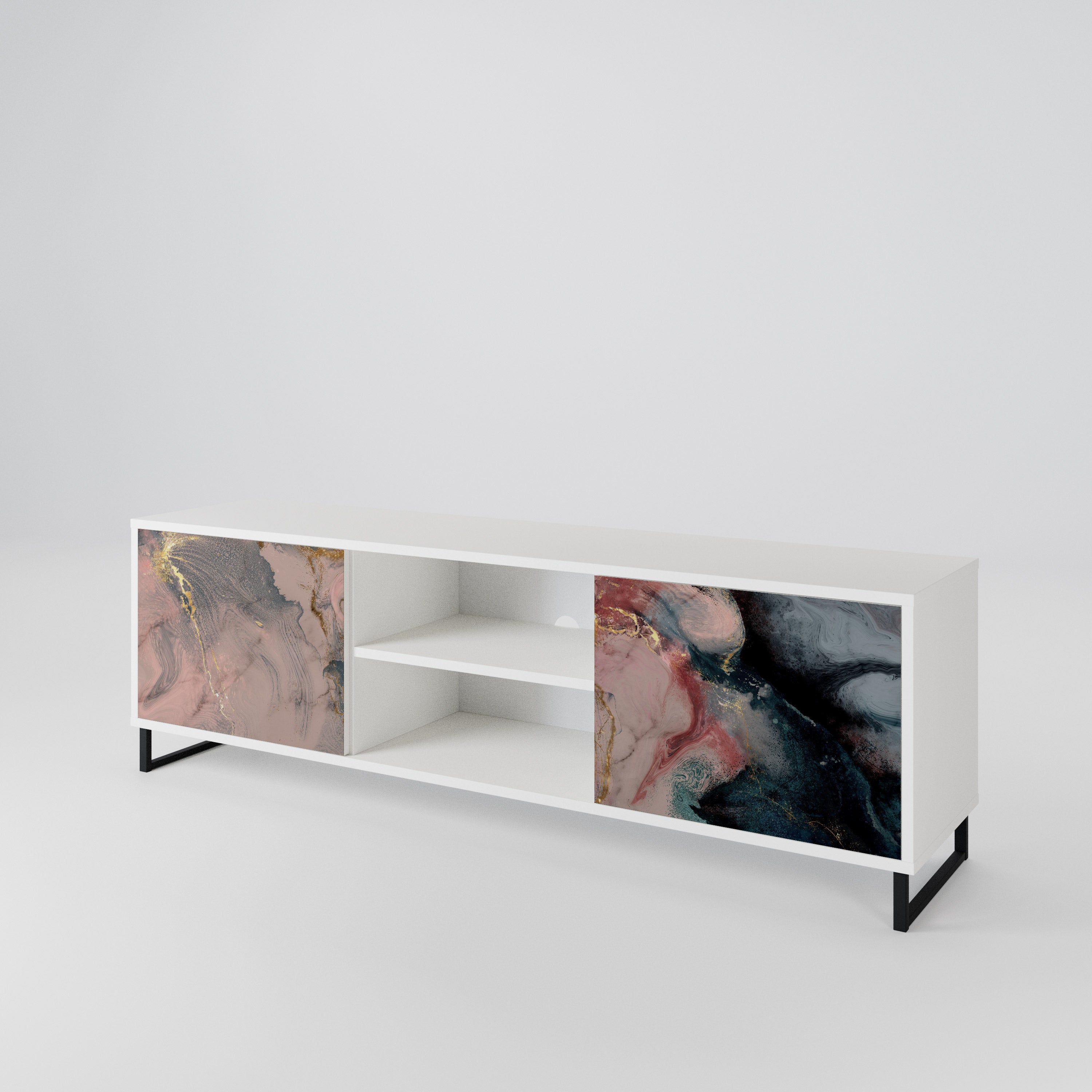 GILDED SWIRLS 2-Door TV Cabinet